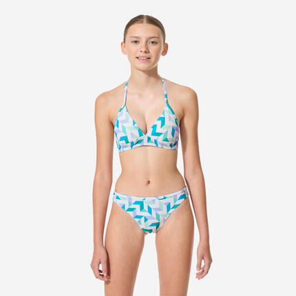 Maillot 2 pièces fleuri surf Fille - Tali multicolore