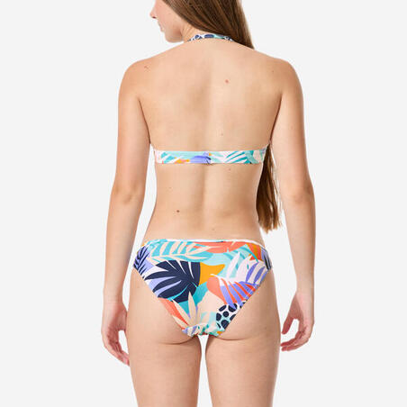 Купальник суцільний 500 Tali для серфінгу для дівчат блакитний