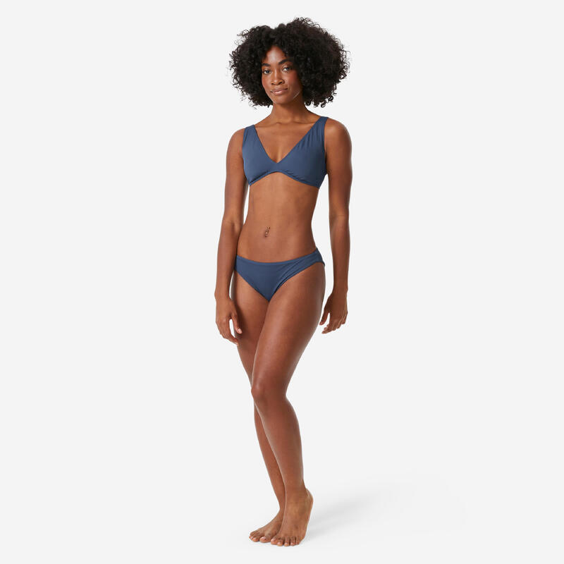 Top de costum de baie triunghiular Bleumarin Damă