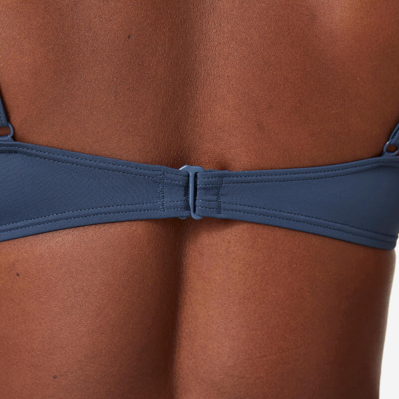 Top de costum de baie triunghiular Bleumarin Damă