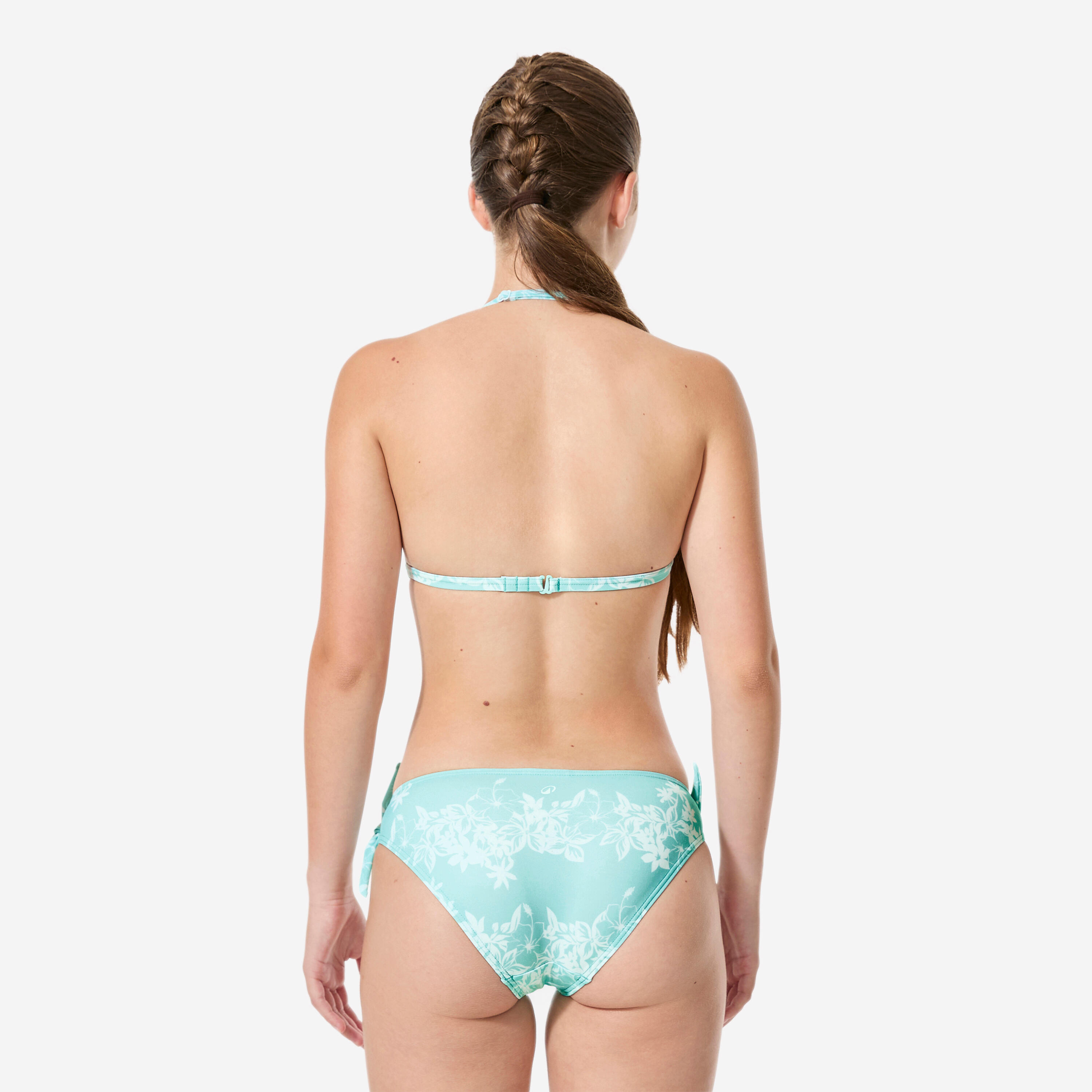 Maillot de bain 2 pièces fille, Tania Paradise bleu aqua 2/8