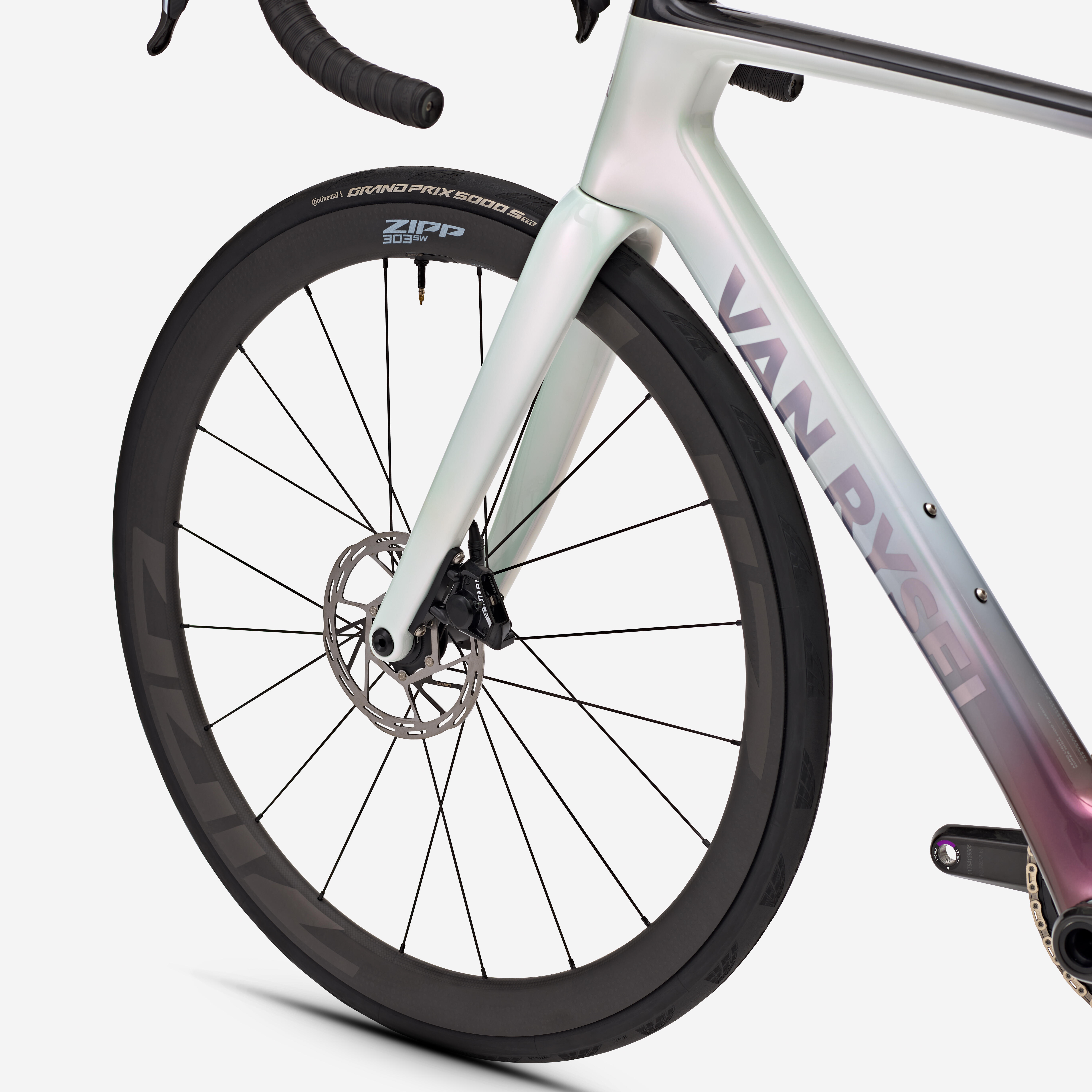 VAN RYSEL Cestný bicykel RCR PRO Force AXS E1 2x12 PWM ružový M · záber 8