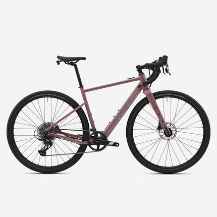 Vélo gravel électrique SRAM Apex 1x12v XPLR, E-GRVL AF HD X30 rose taupe