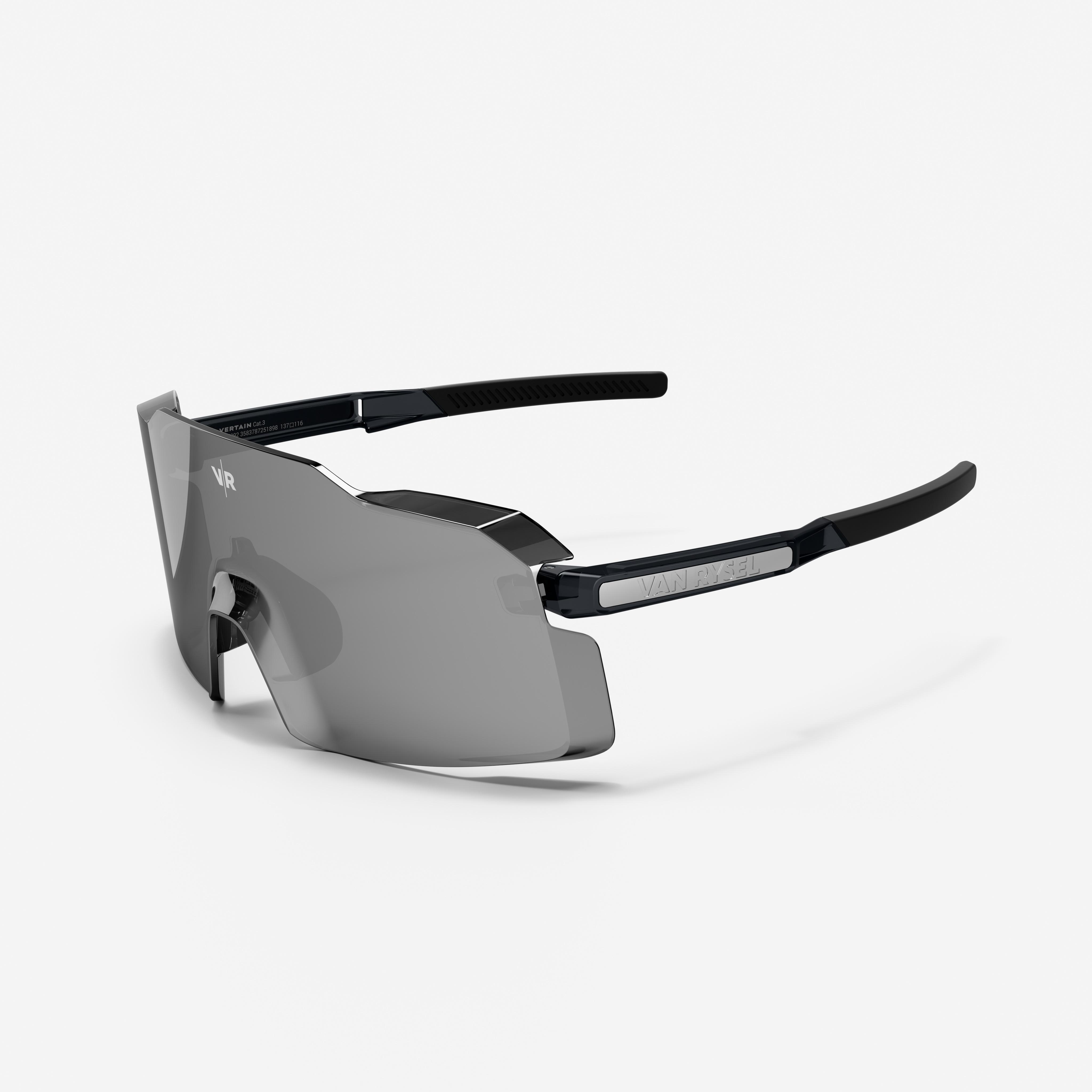 Category 3 cycling glasses, Vertain black