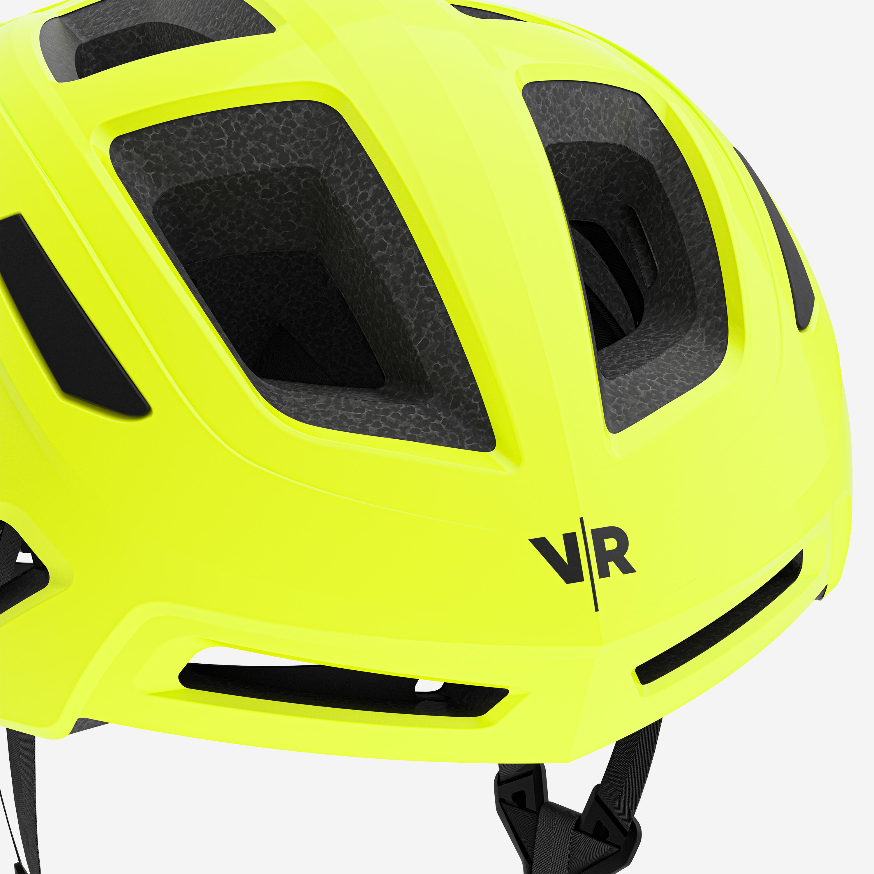 Fietshelm Roadr 500 fluogeel 7/10