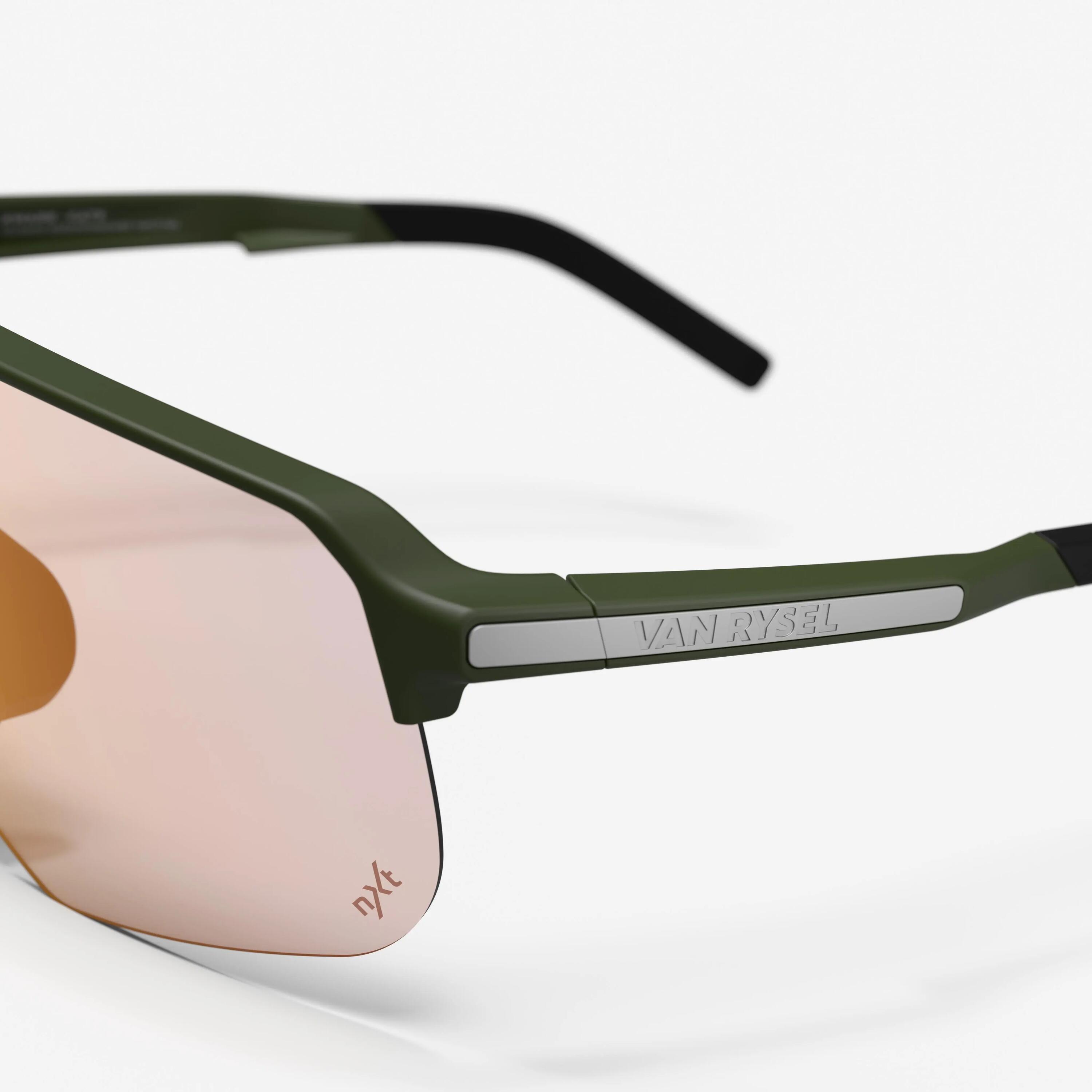 Fahrradbrille photochrom Kware khaki  11/12