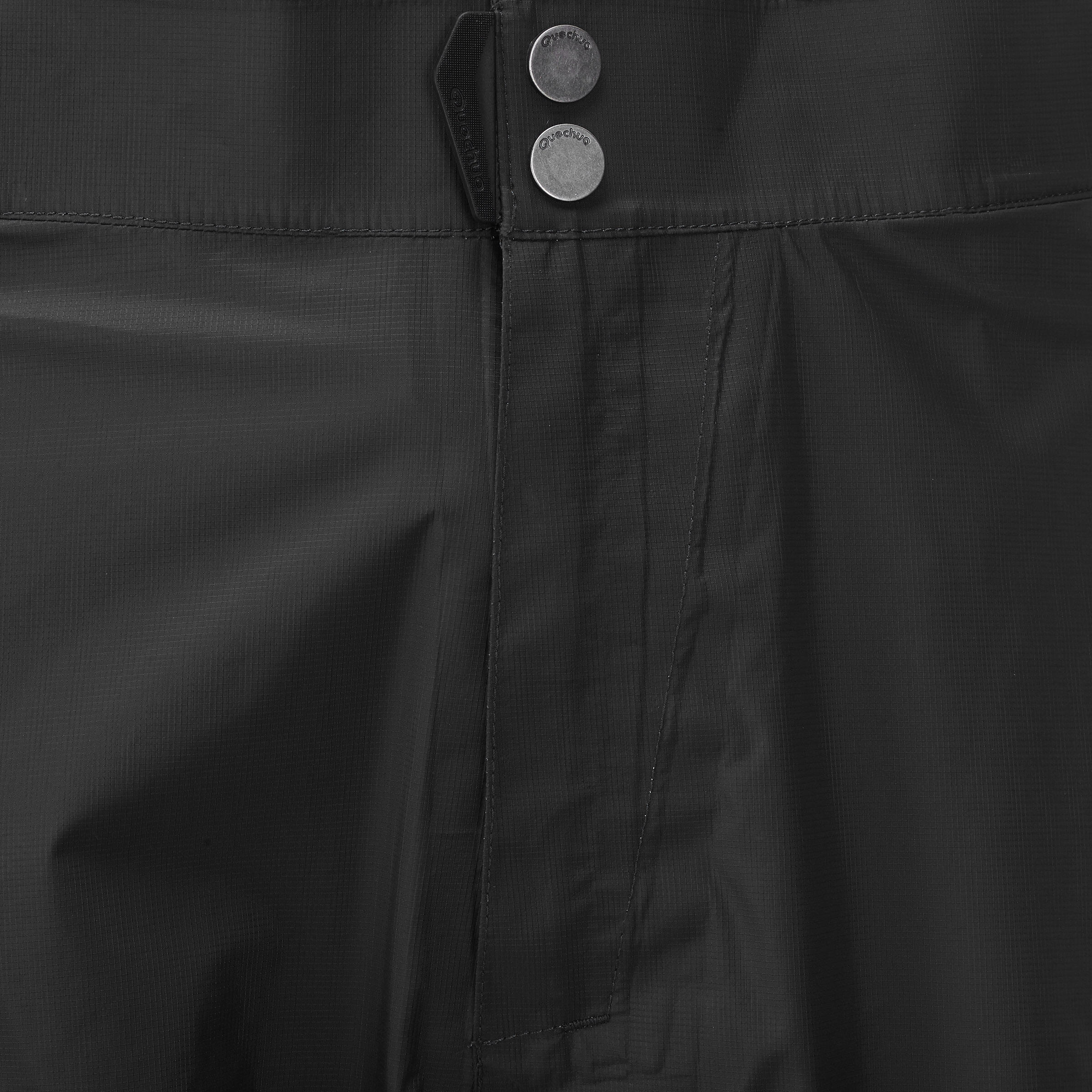 Sobrepantalón lluvia travesía Forclaz 900 hombre negro  9/22