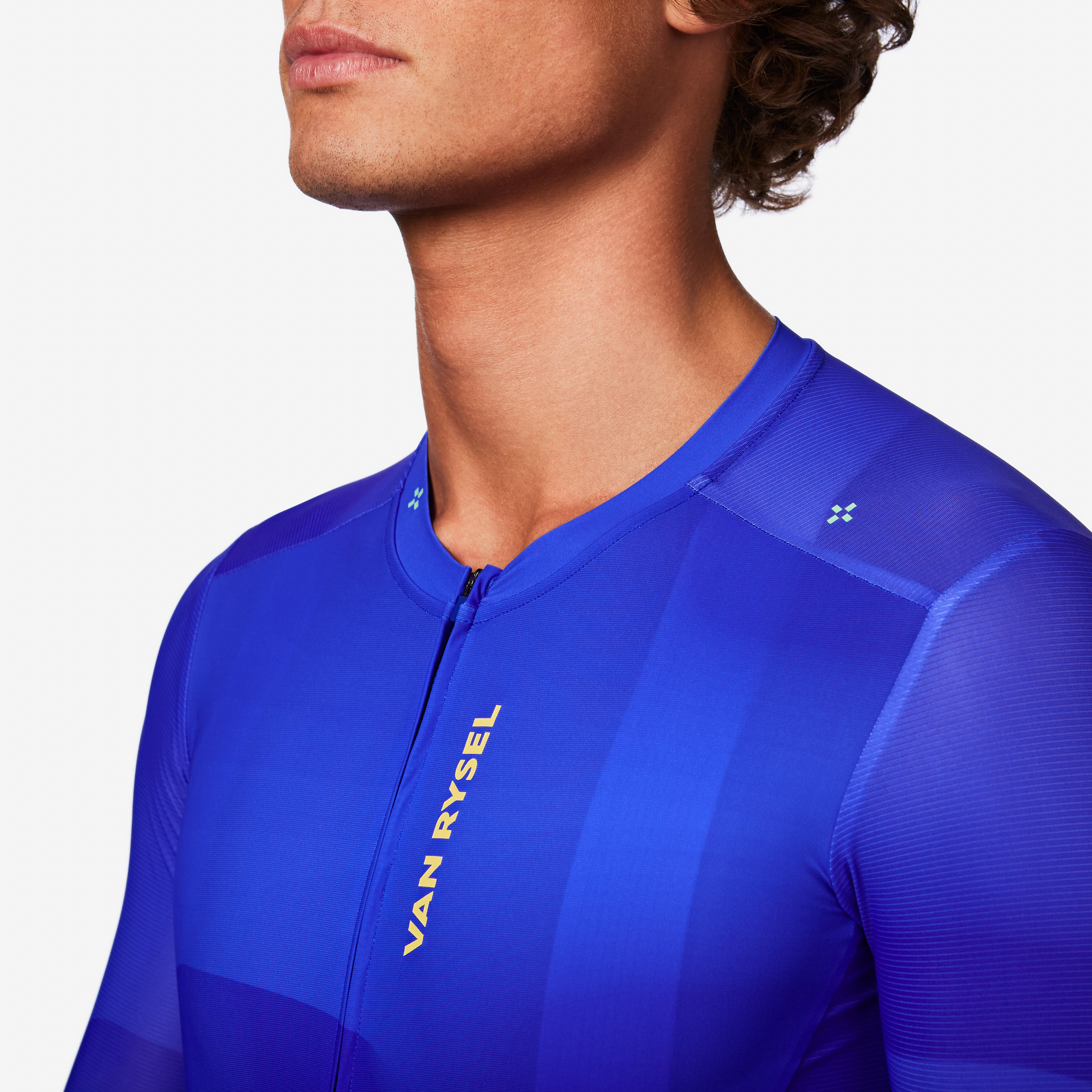 VAN RYSEL Unisex cyklistický dres RCR-R 2 krátky rukáv modrý S · záber 8