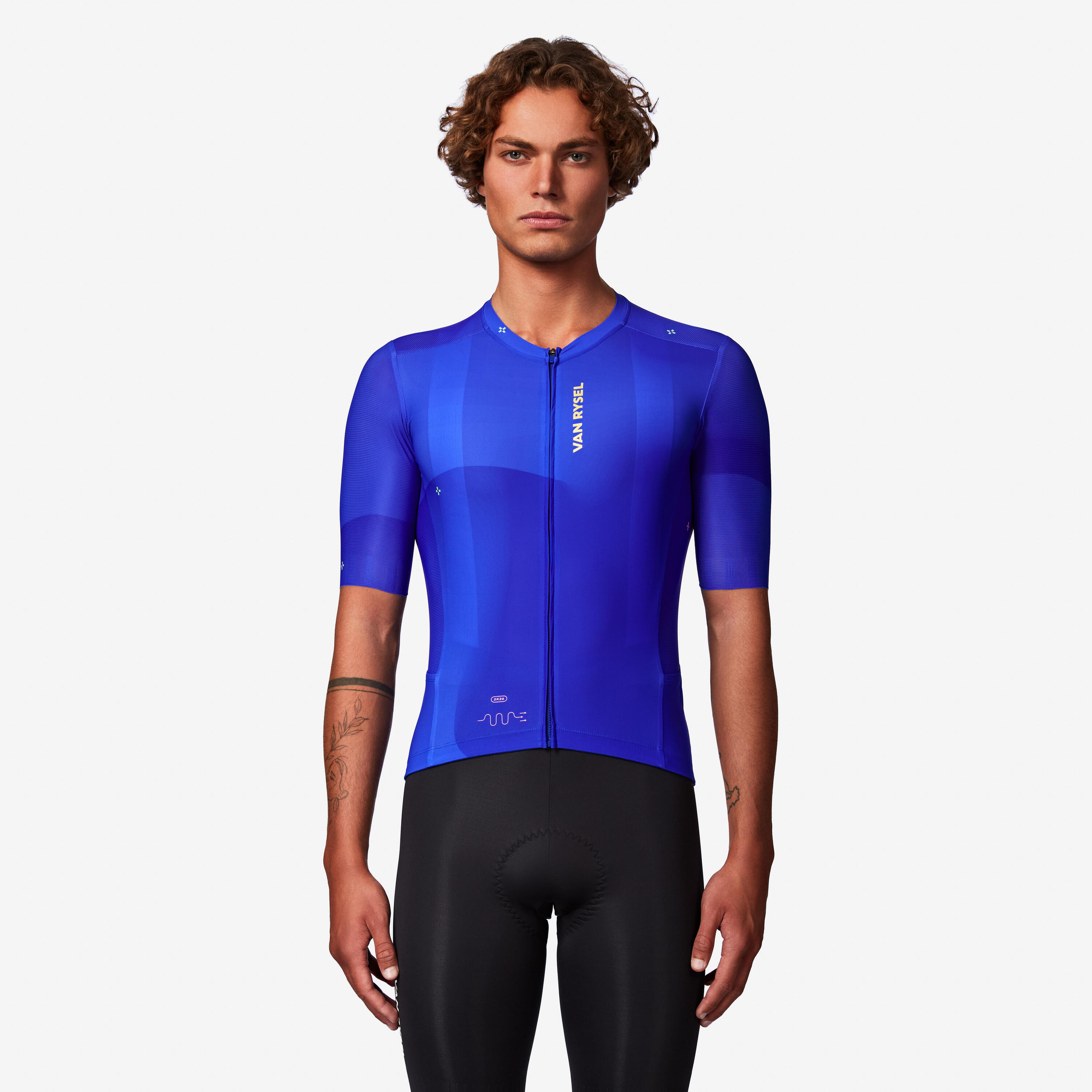 Unisex road cycling short-sleeved summer jersey - RCR-R 2 blue