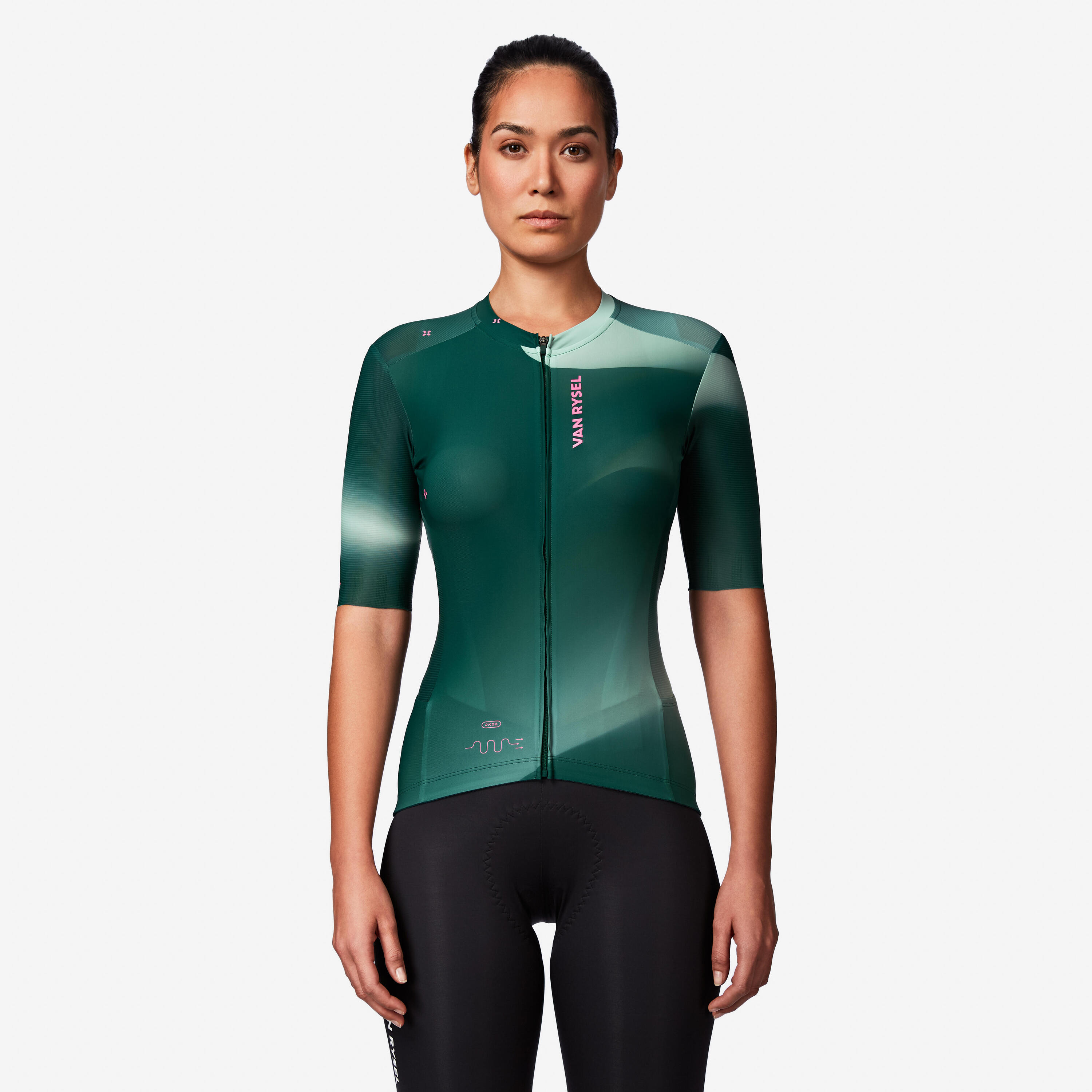 Jersey de Ciclismo muy ajustado Unisex Van Rysel RCR-R 2 - Verde 11/13
