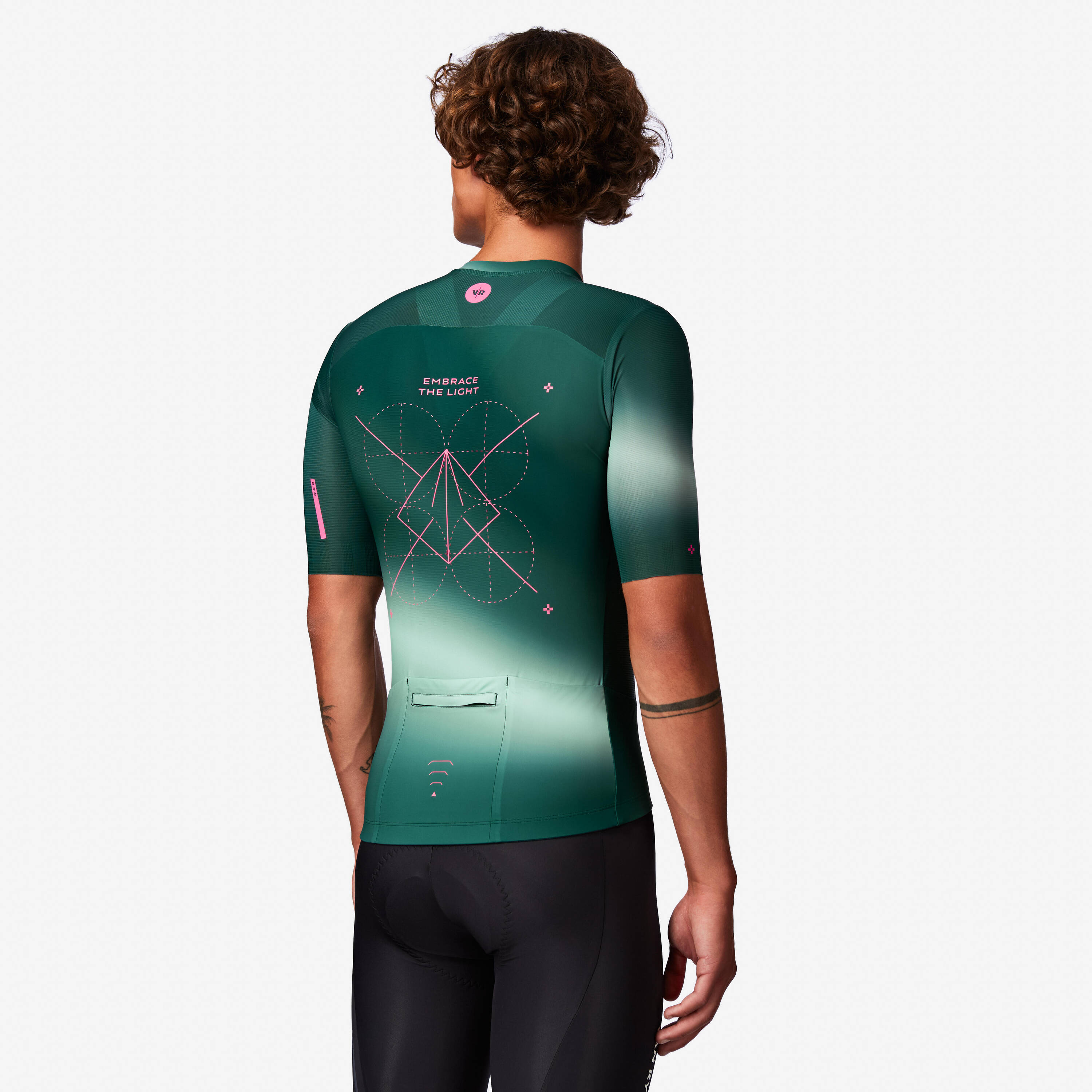 Unisex road cycling short-sleeved summer jersey - RCR-R 2 green -  5