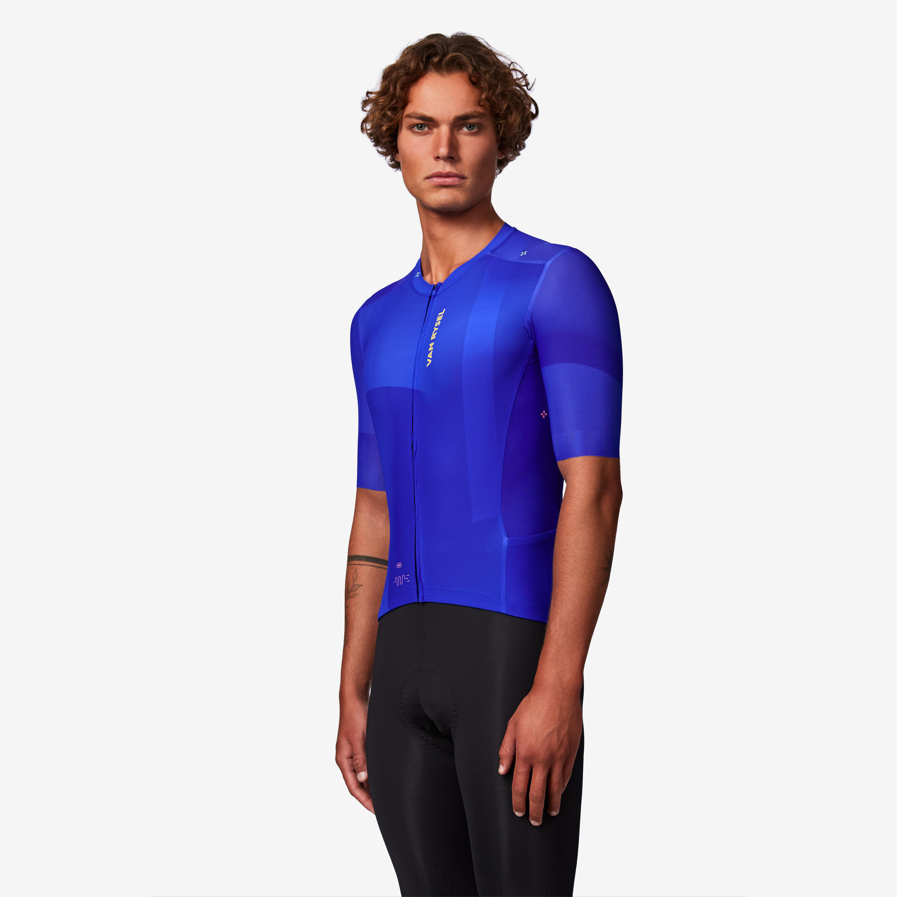 Unisex road cycling short-sleeved summer jersey - RCR-R 2 blue