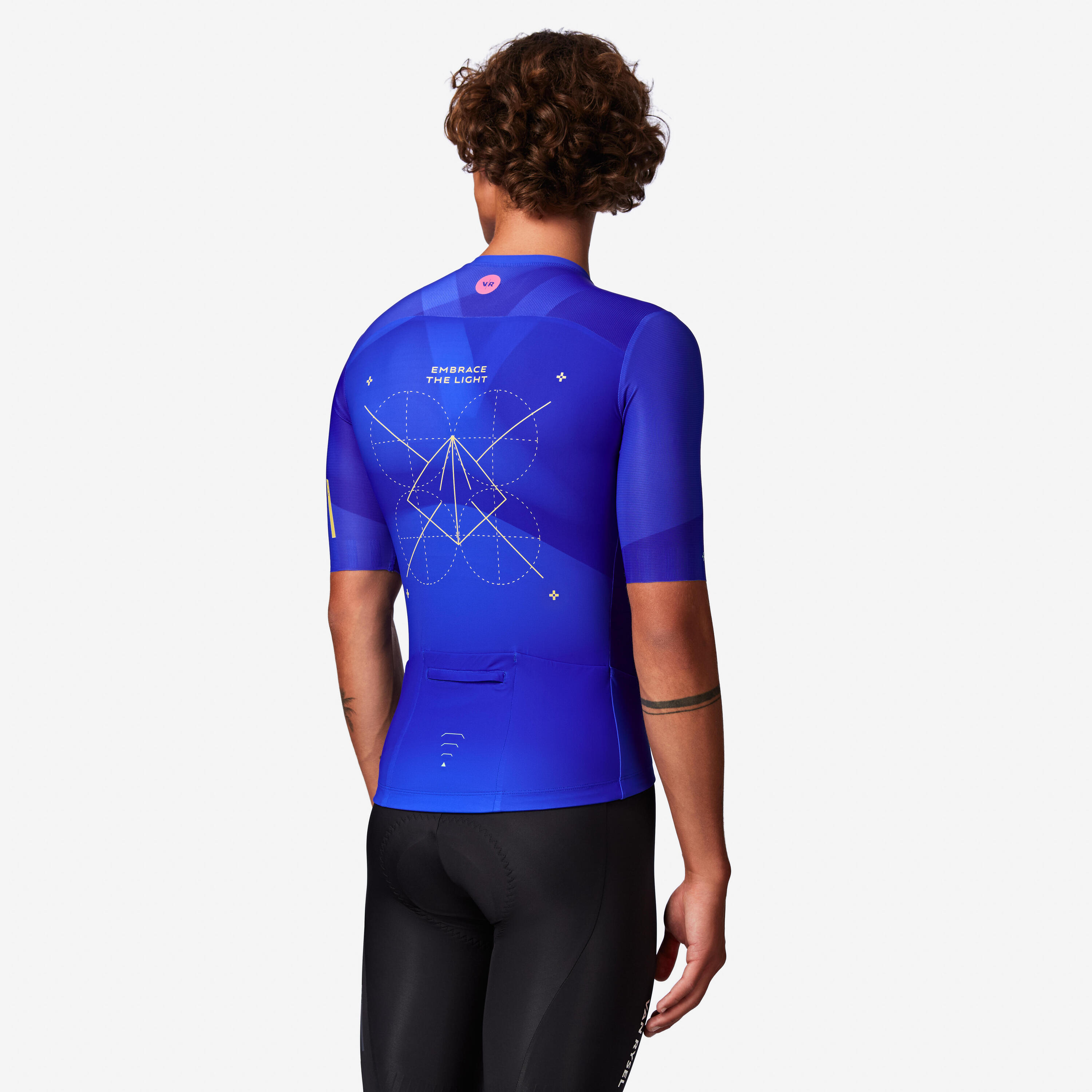 Unisex road cycling short-sleeved summer jersey - RCR-R 2 blue