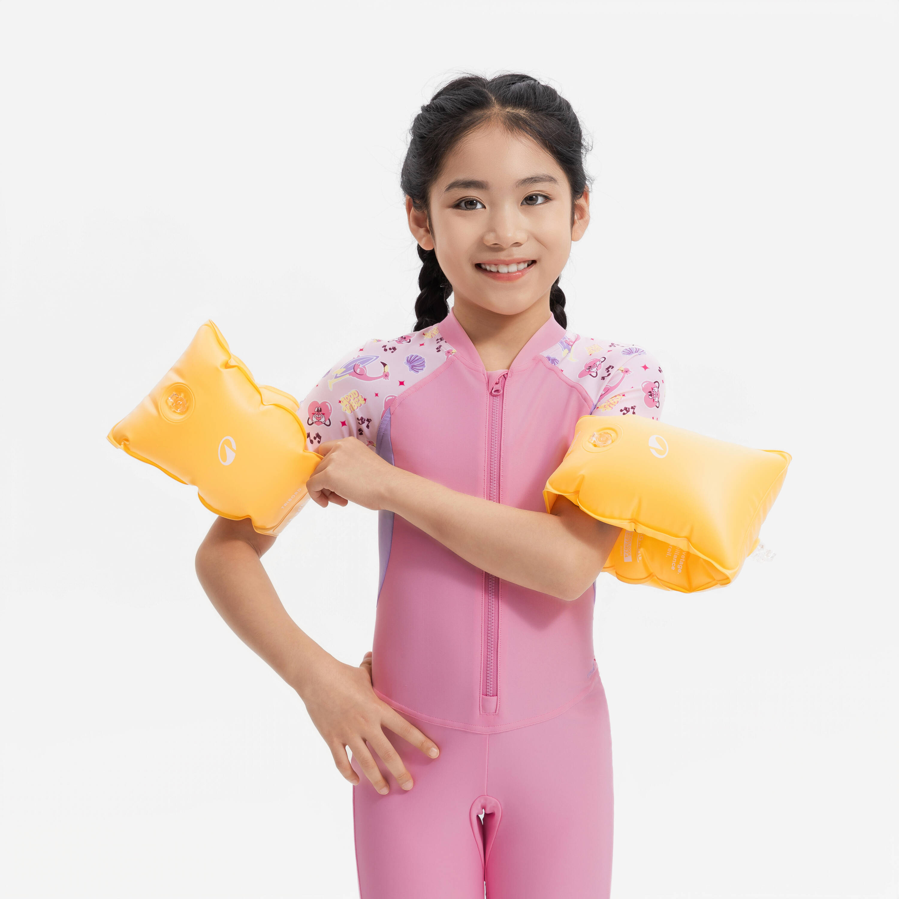 Kids’ swimming armbands 11 kg-30 kg yellow -  2