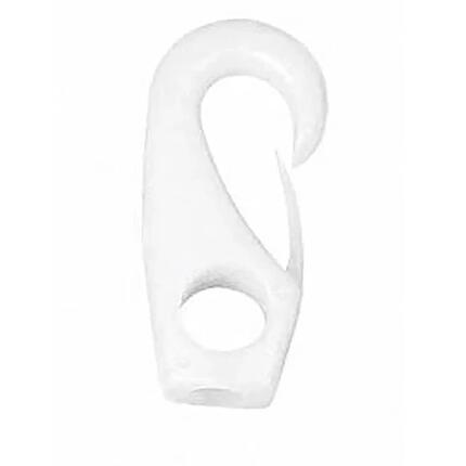 Mousqueton oeillet polyamide ø6mm, blanc