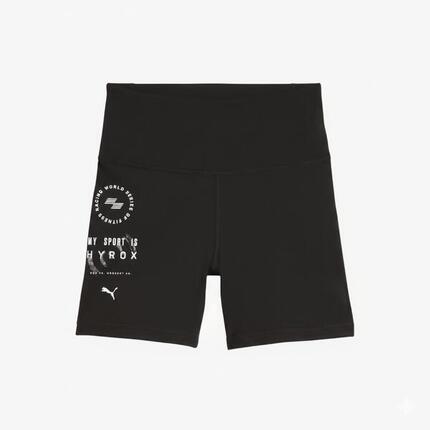 Pantalón Corto Fitness HYROX Mujer Negro
