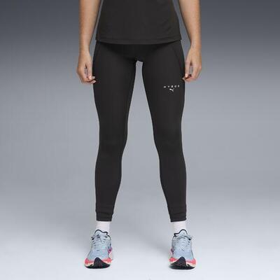 Leggings donna palestra HYROX traspiranti vita alta neri
