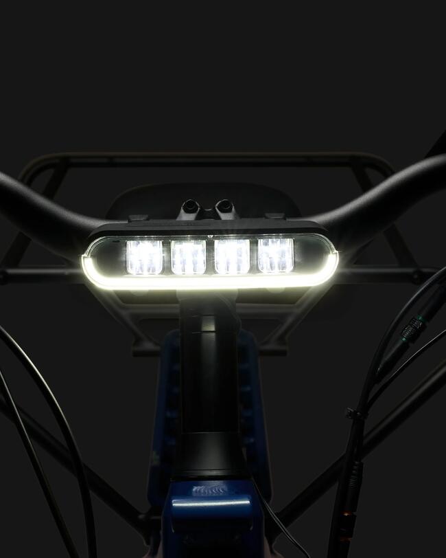 luz frontal da bicicleta cargo bike