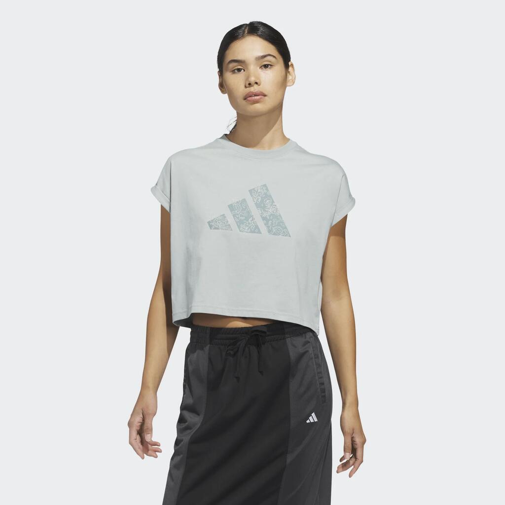 Women's Adidas crop T-Shirt - black