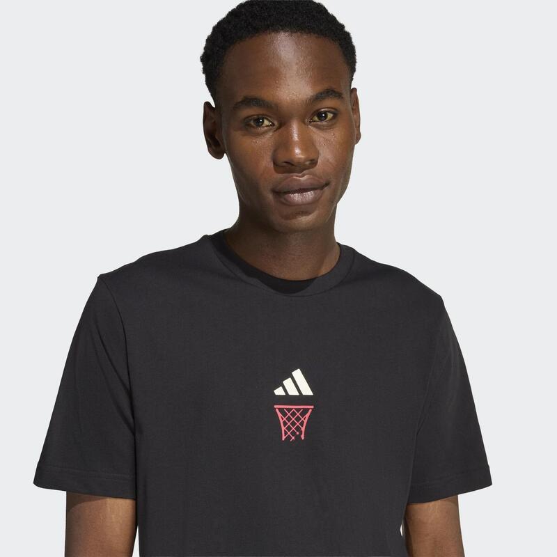 Tricou regular ADIDAS Negru Bărbați