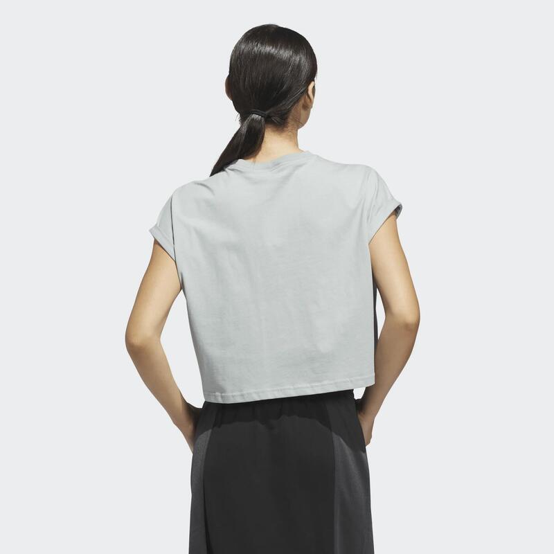 Tricou crop ADIDAS Negru Damă