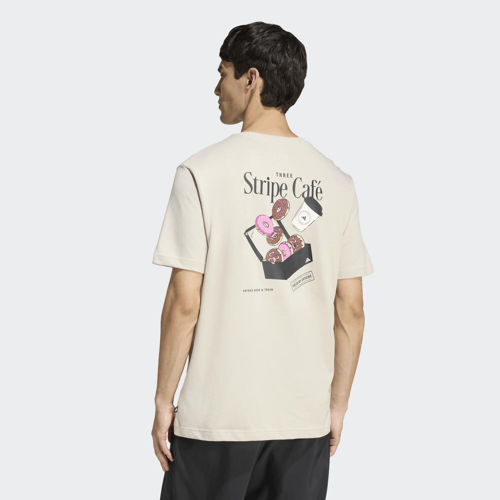 T-Shirt Regular Homem Adidas Bege 4/5