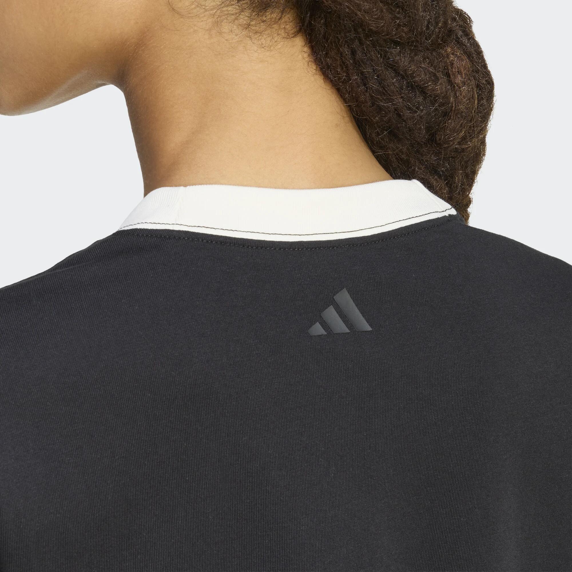 Tee-shirt femme Adidas, noir 5/5