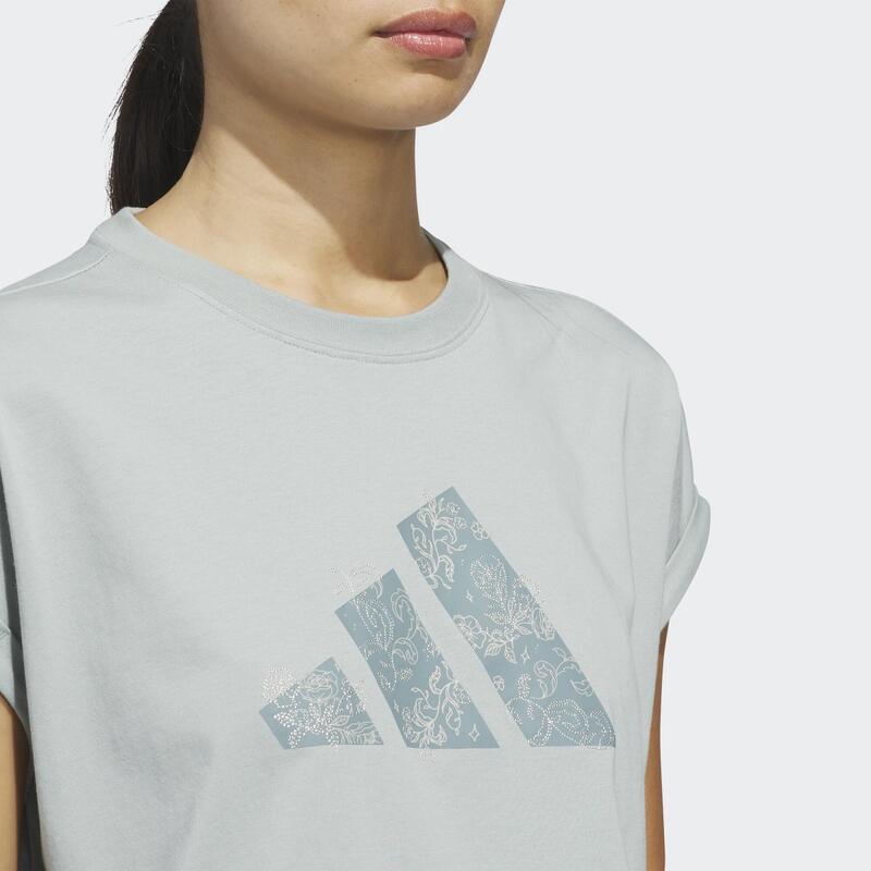 Tricou crop ADIDAS Negru Damă