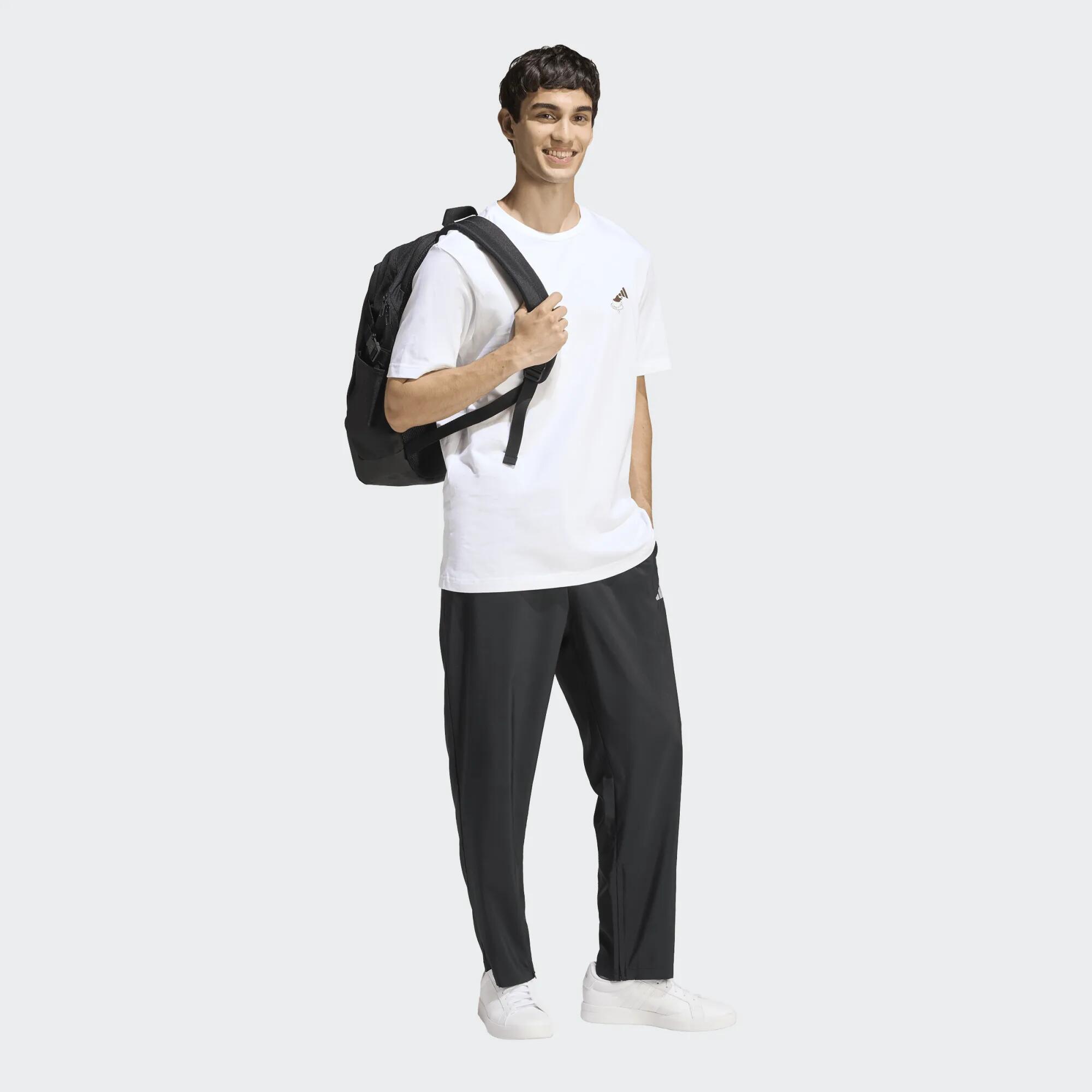 T-Shirt Regular Homem Adidas Branco 2/5