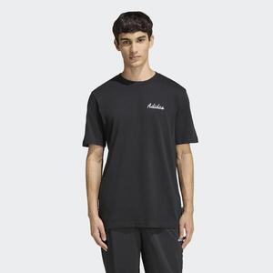 Camiseta regular hombre adidas, negro