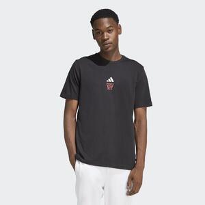 Camiseta regular hombre adidas, negro