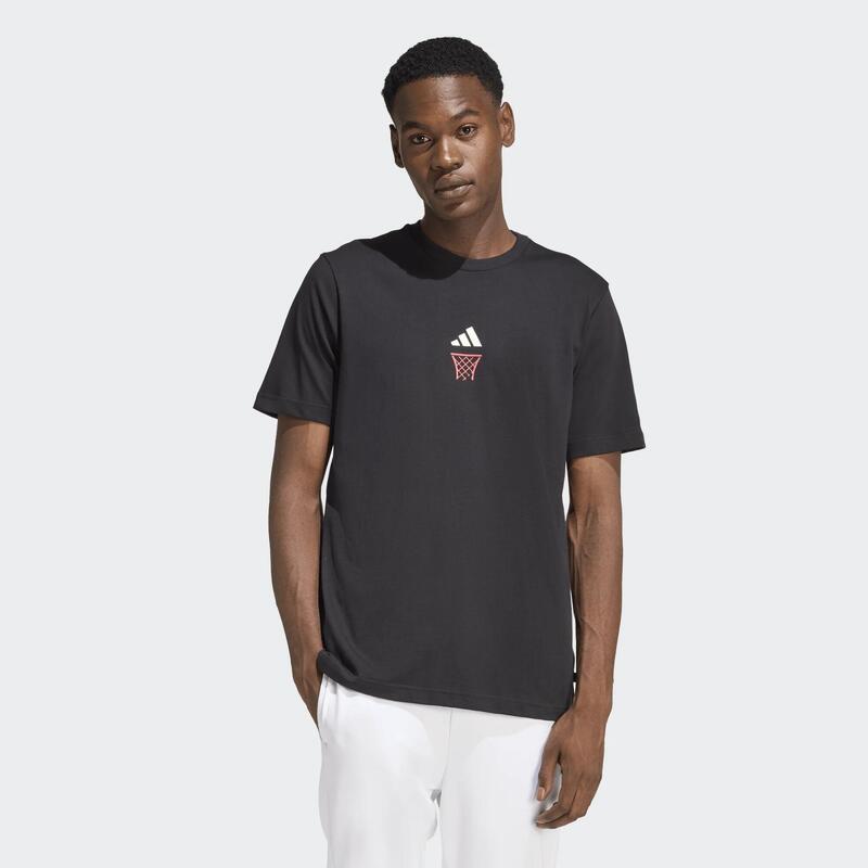 Tricou regular ADIDAS Negru Bărbați