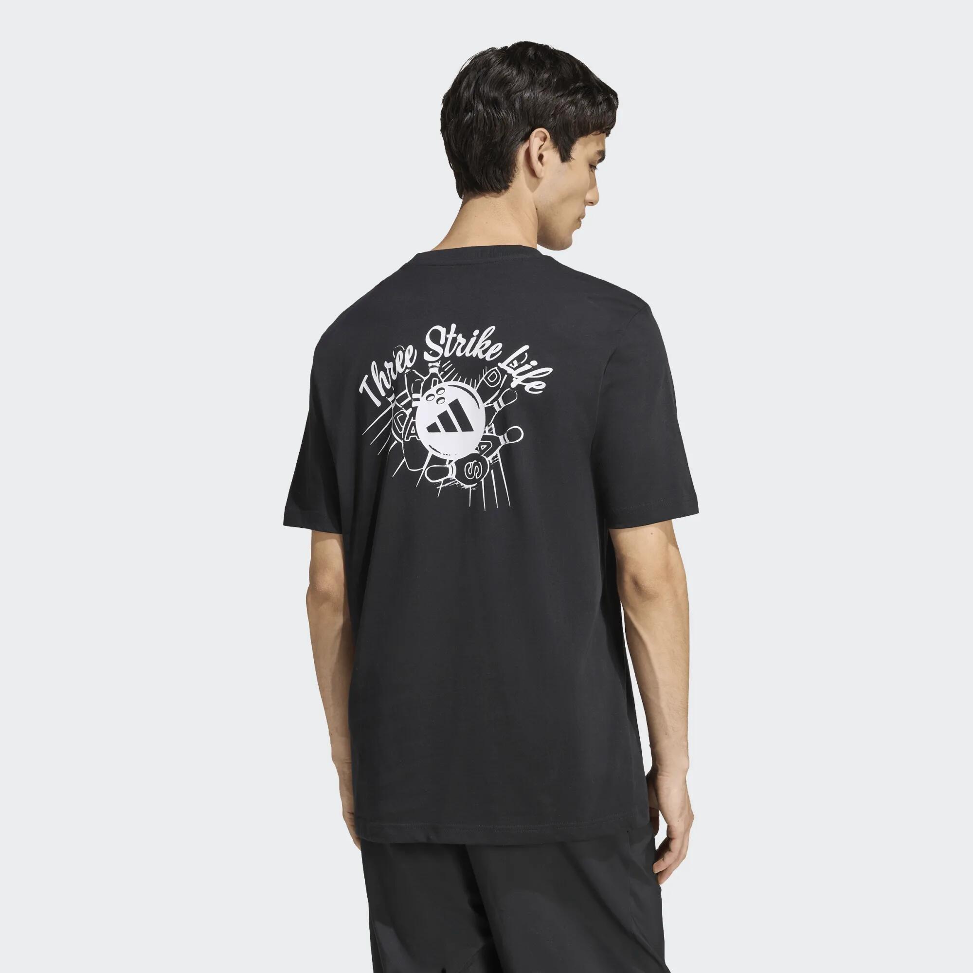 T-shirt regular homem Adidas, preto 4/5