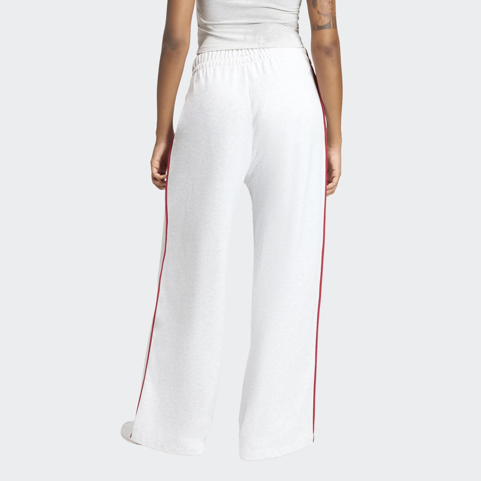 Calças Direitas Adidas Mulher Cinza 4/5