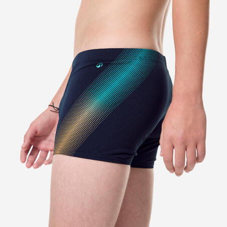 Плавки-боксери дитячі Fiti для плавання сині/помаранчеві