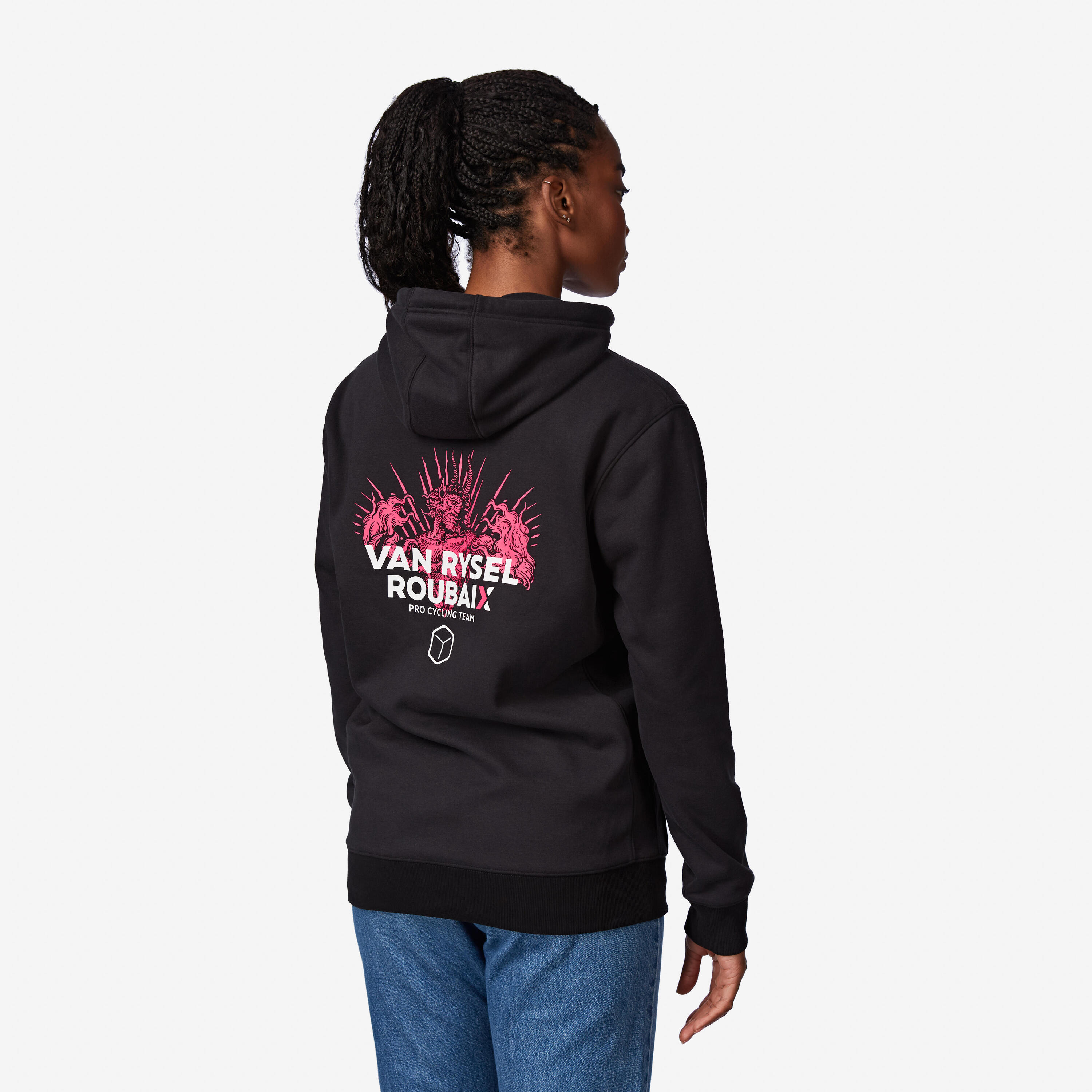 Hoodie Lifestyle Van Rysel Robaix schwarz
