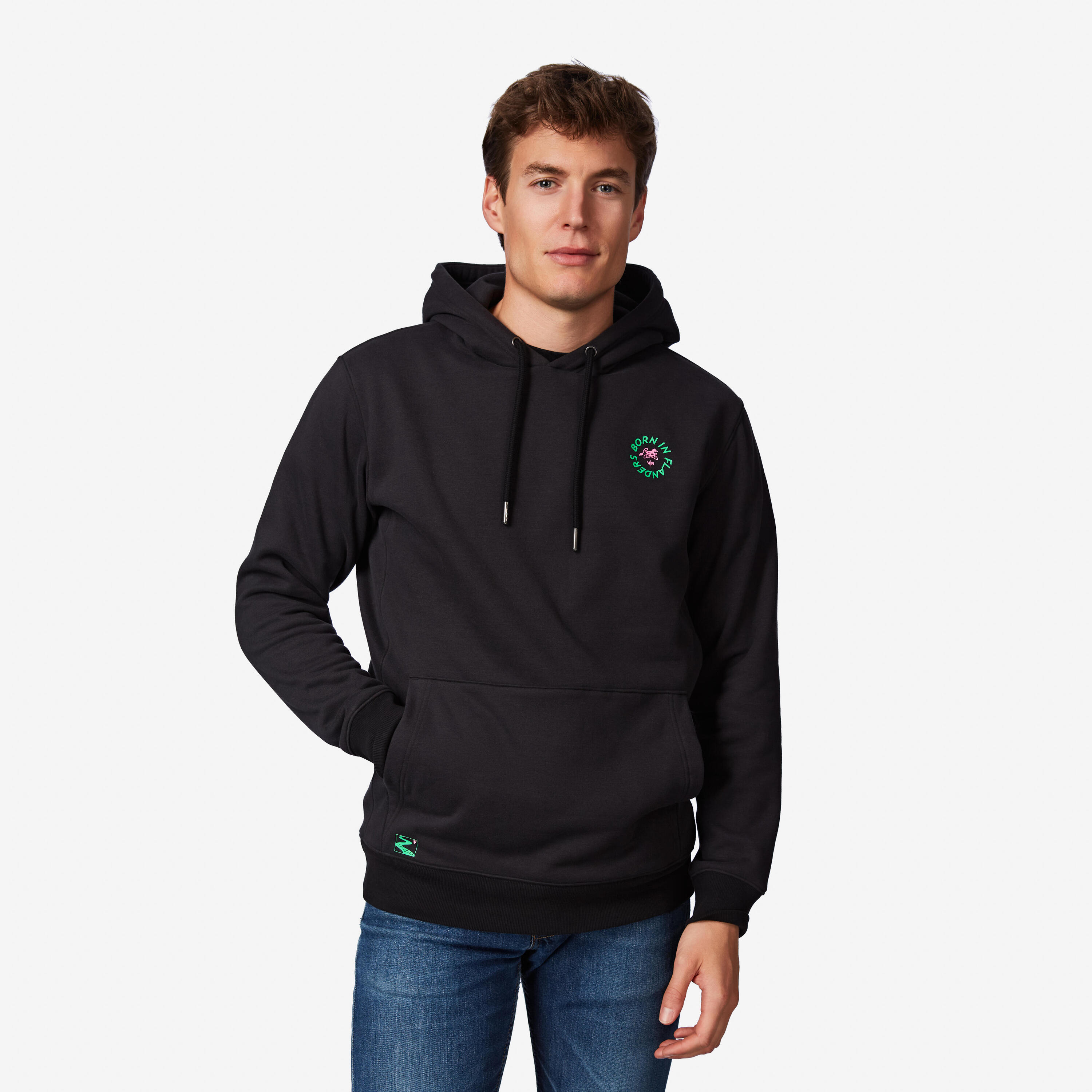 Lifestyle Hoodie, schwarze Pflastersteine 2/5