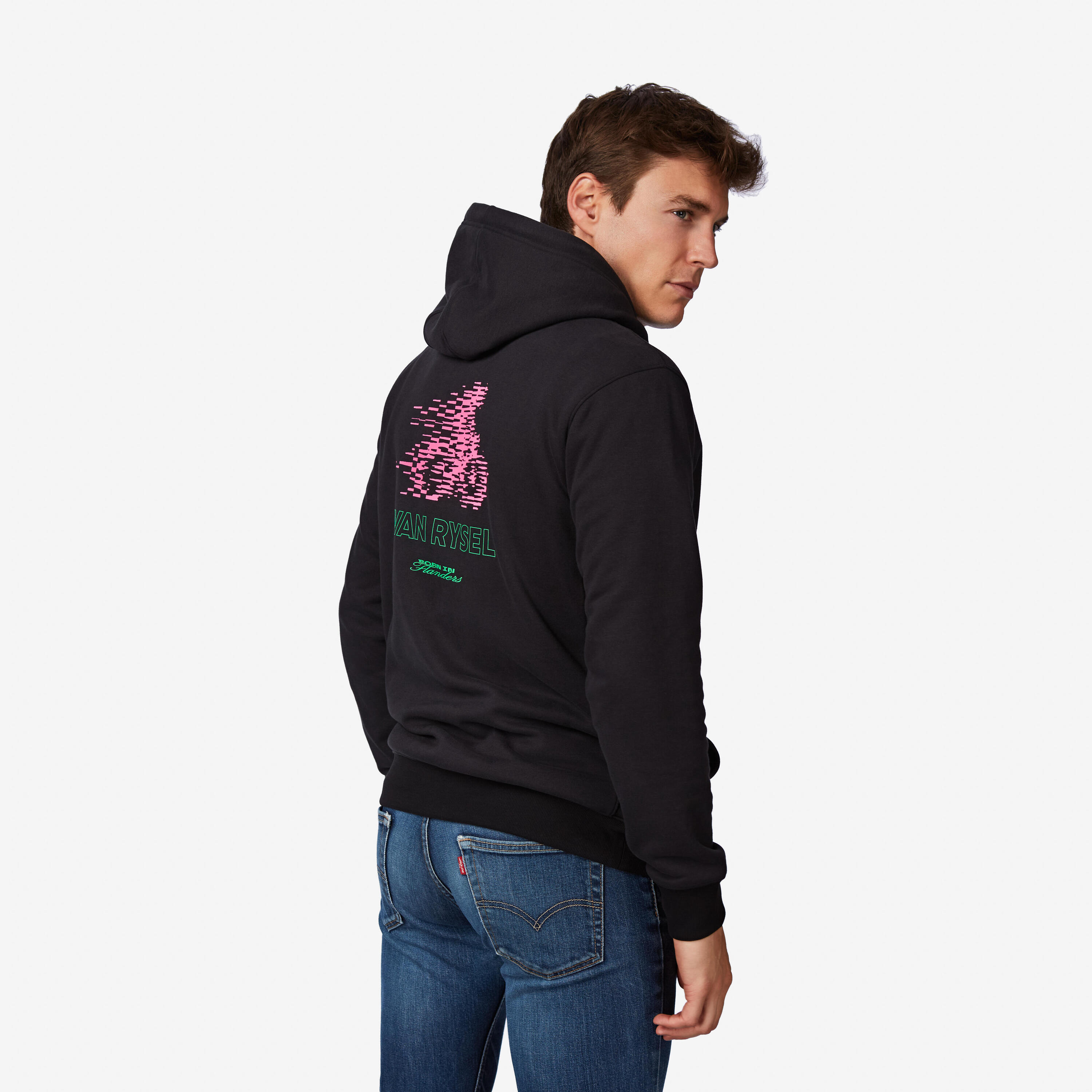 Lifestyle Hoodie, schwarze Pflastersteine 3/5