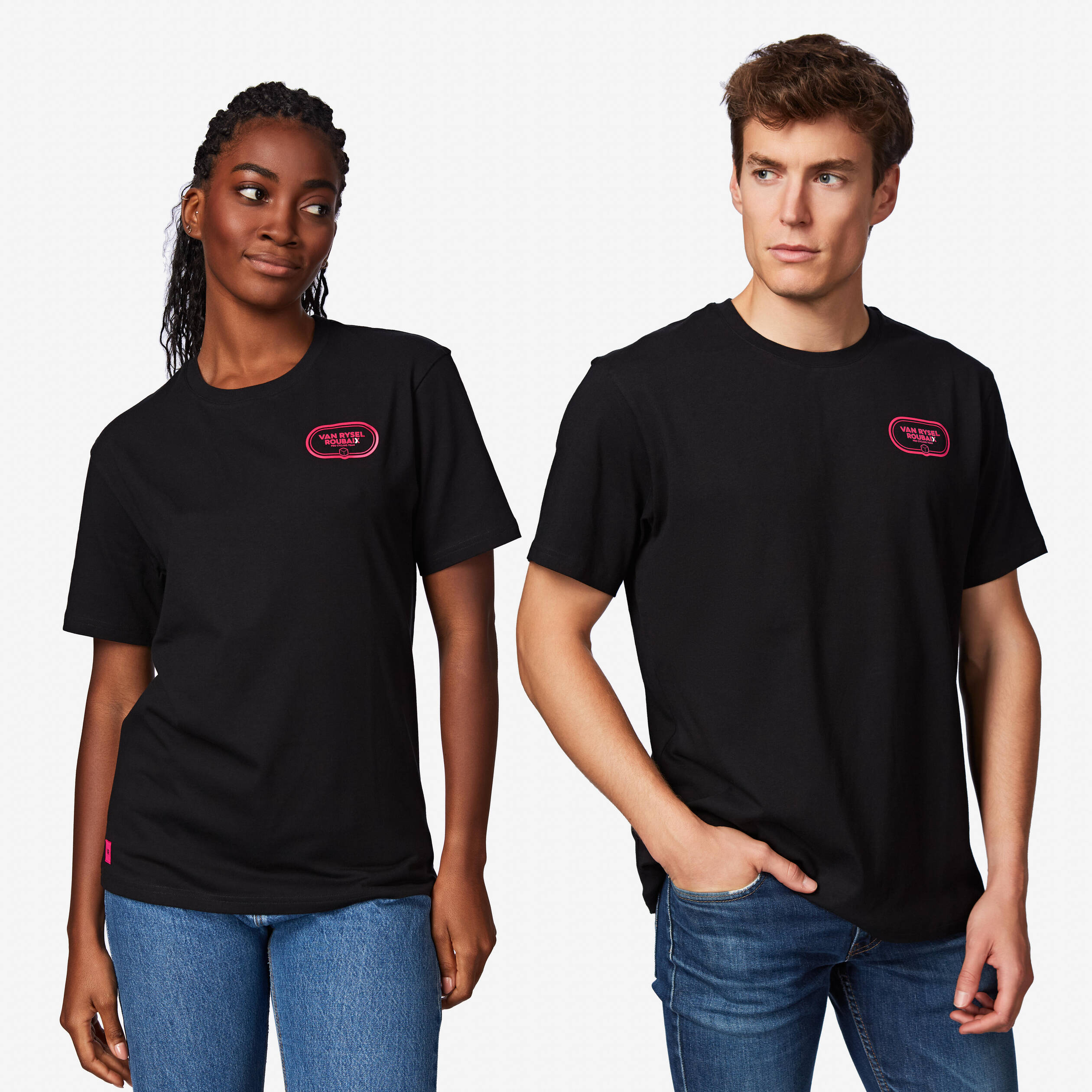 T-shirt coton lifestyle, VAN RYSEL ROUBAIX noir