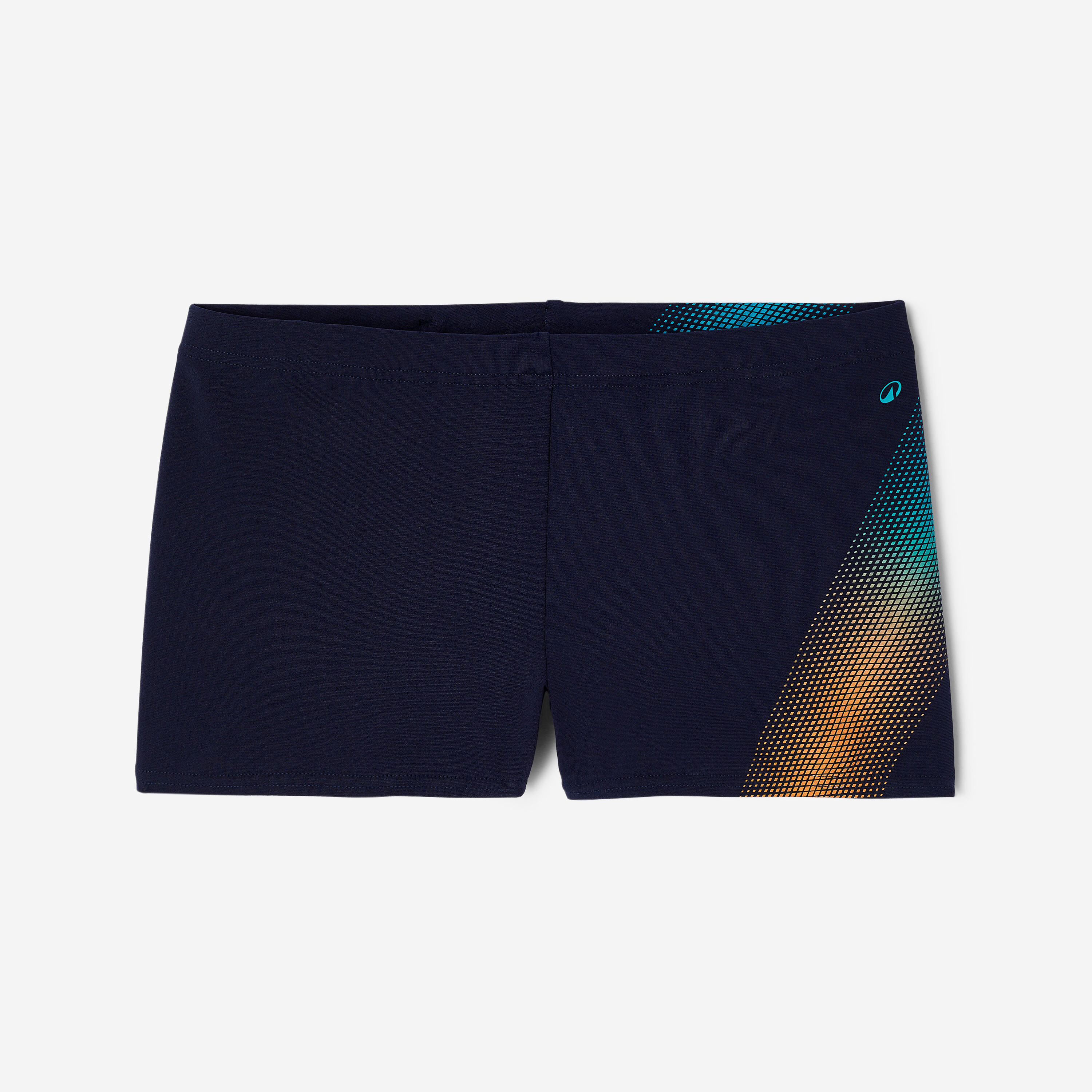 Bañador Niño Adolescente Bóxer Natación Fiti Azul-Naranja 7/11