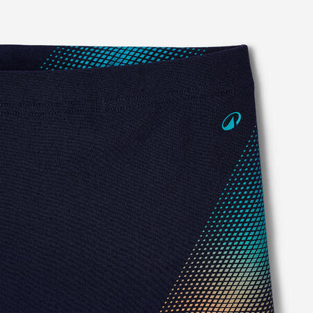 Плавки-боксери дитячі Fiti для плавання сині/помаранчеві