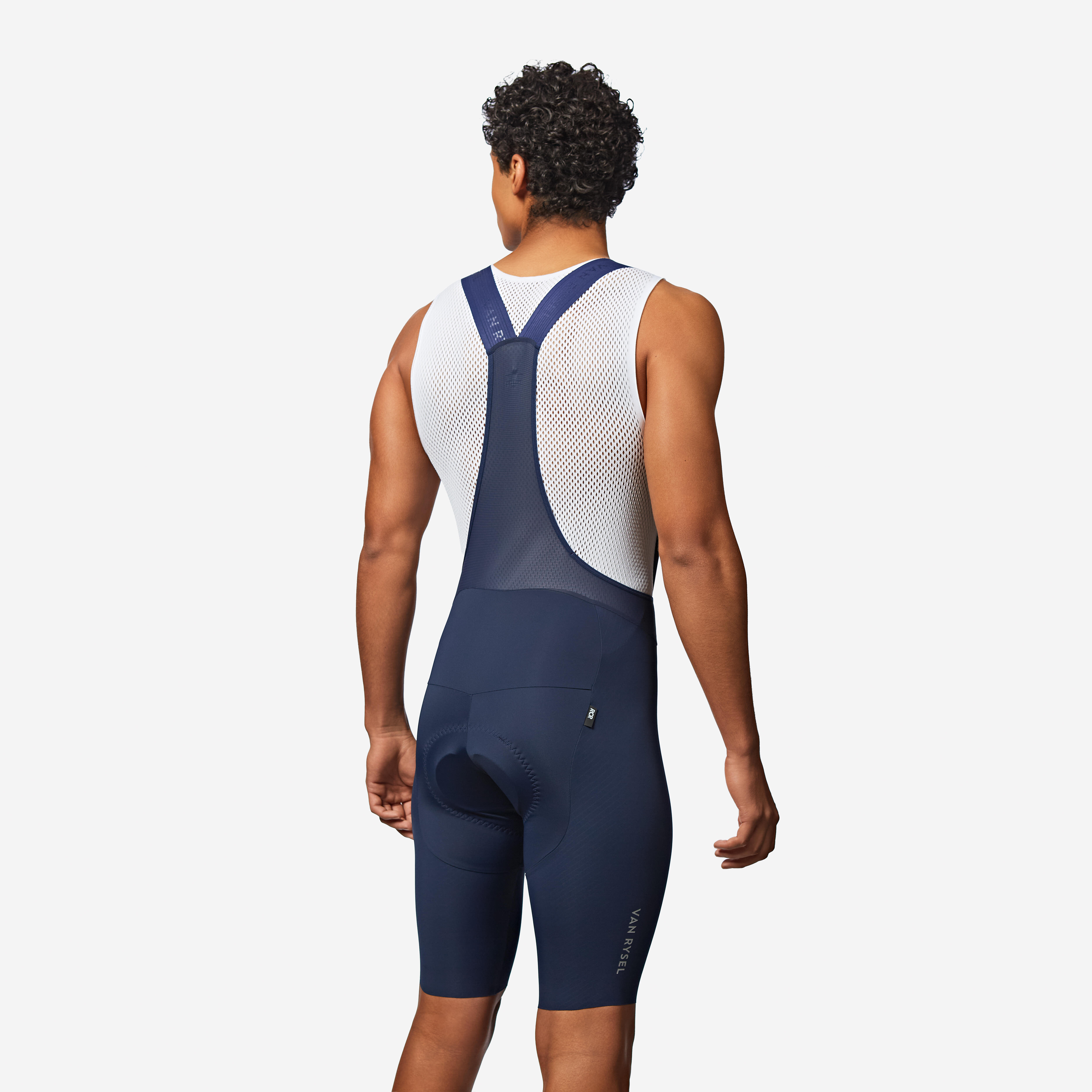 Men's Road Cycling Summer Bib Shorts, RCR R 4 - VAN RYSEL