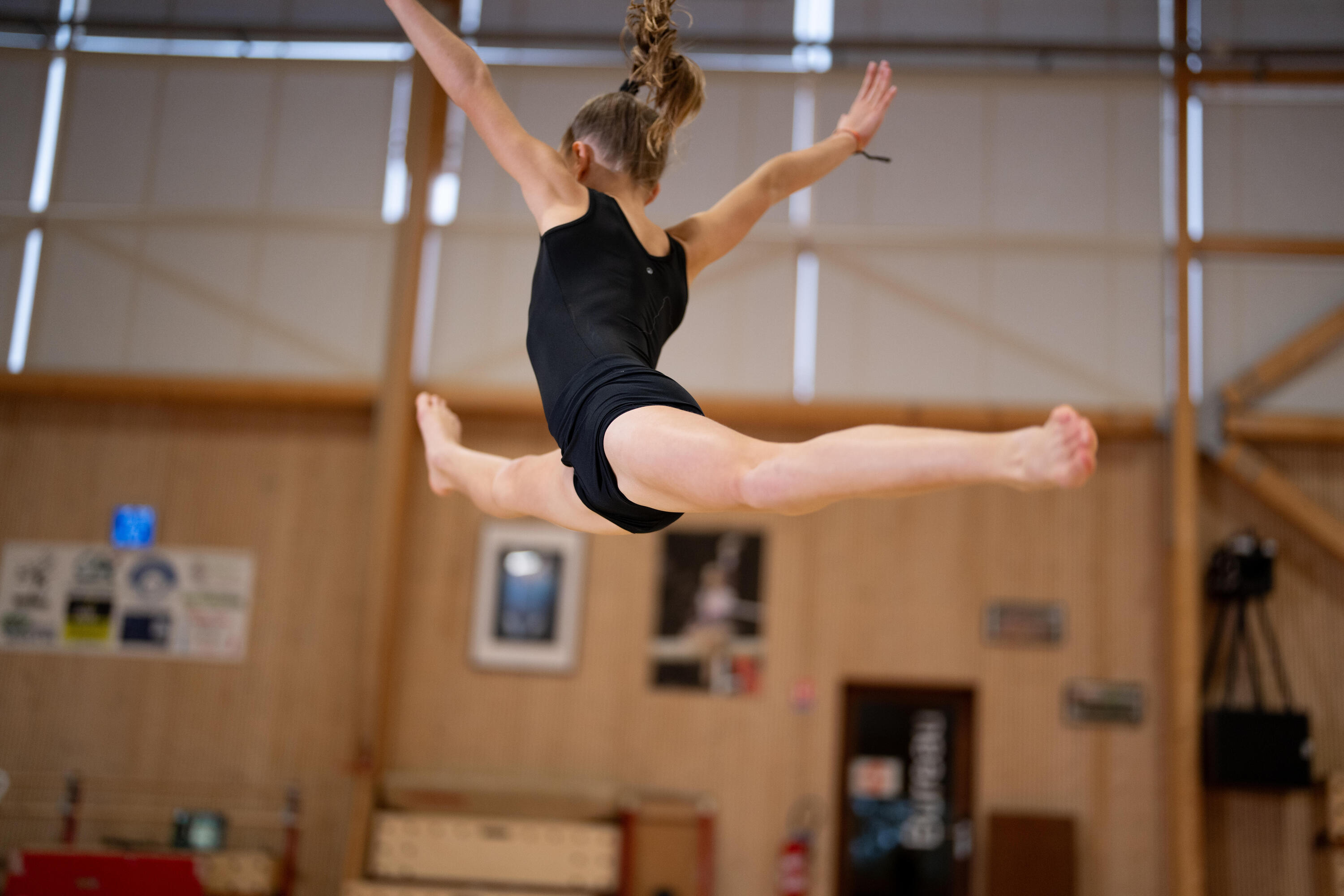 Léotard de gymnastique fille 7/8