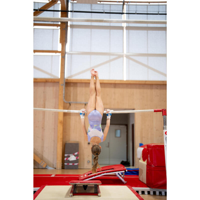 Body fără mâneci pentru gimnastică Mov Fete