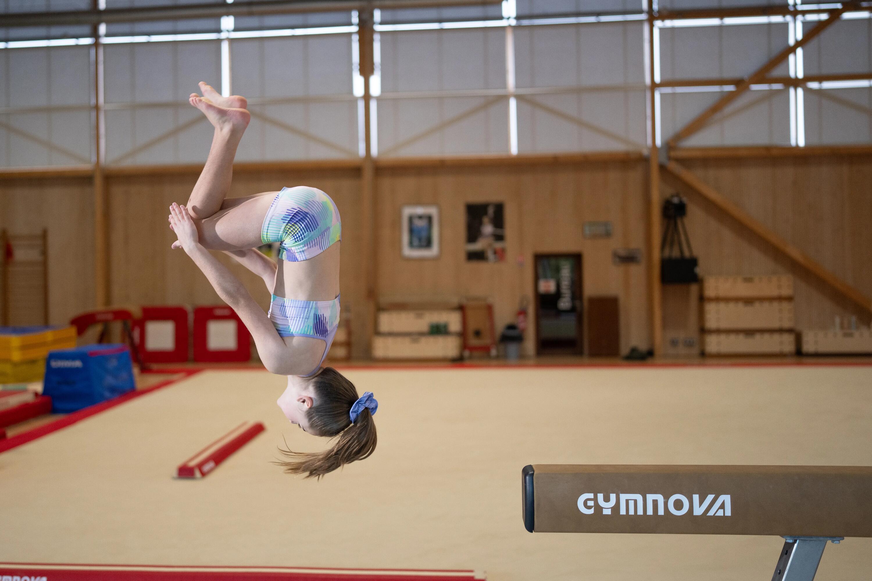 Bustieră Gimnastică cu imprimeu Mov Fete 14/16