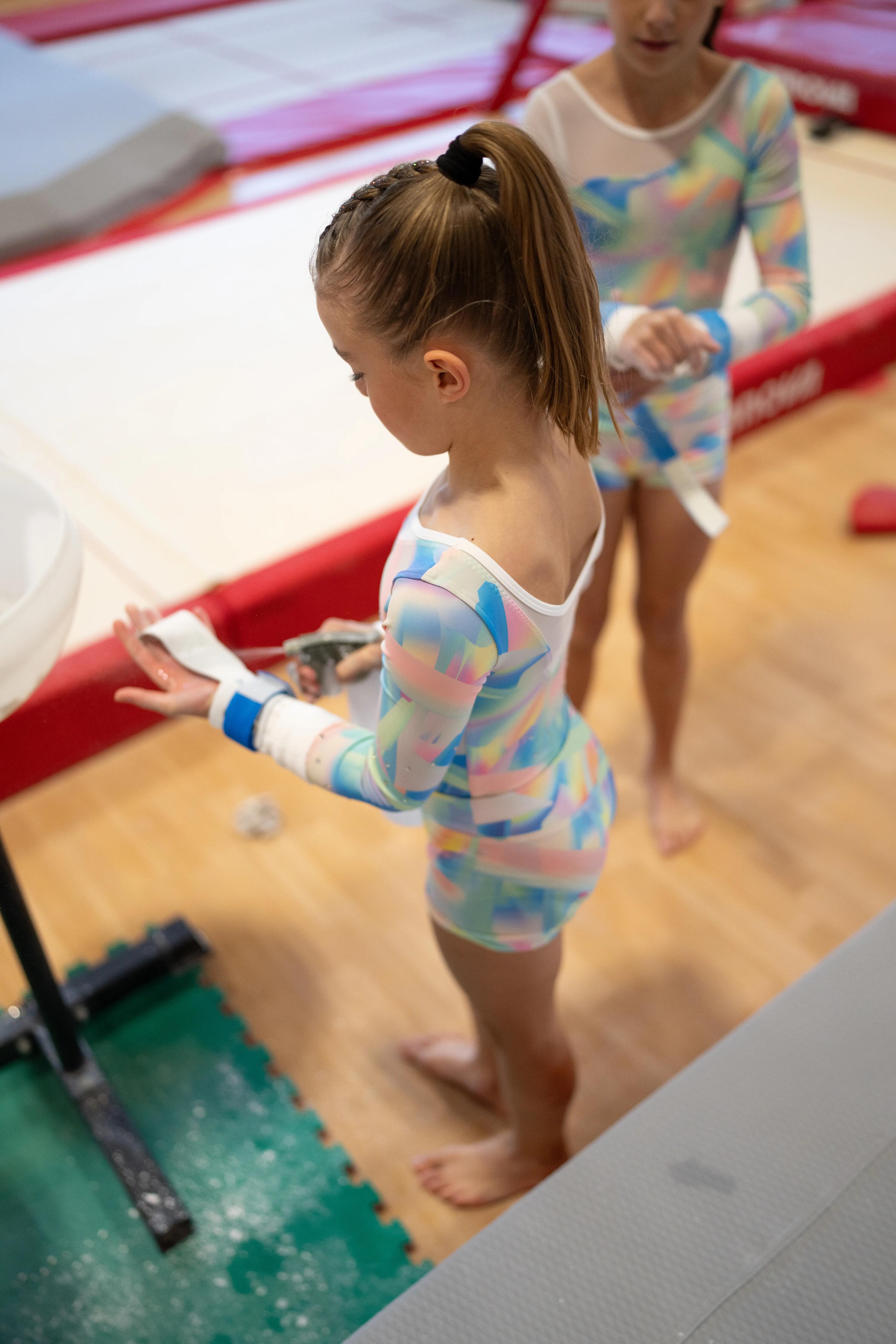Șort Gimnastică Alb Fete 9/13