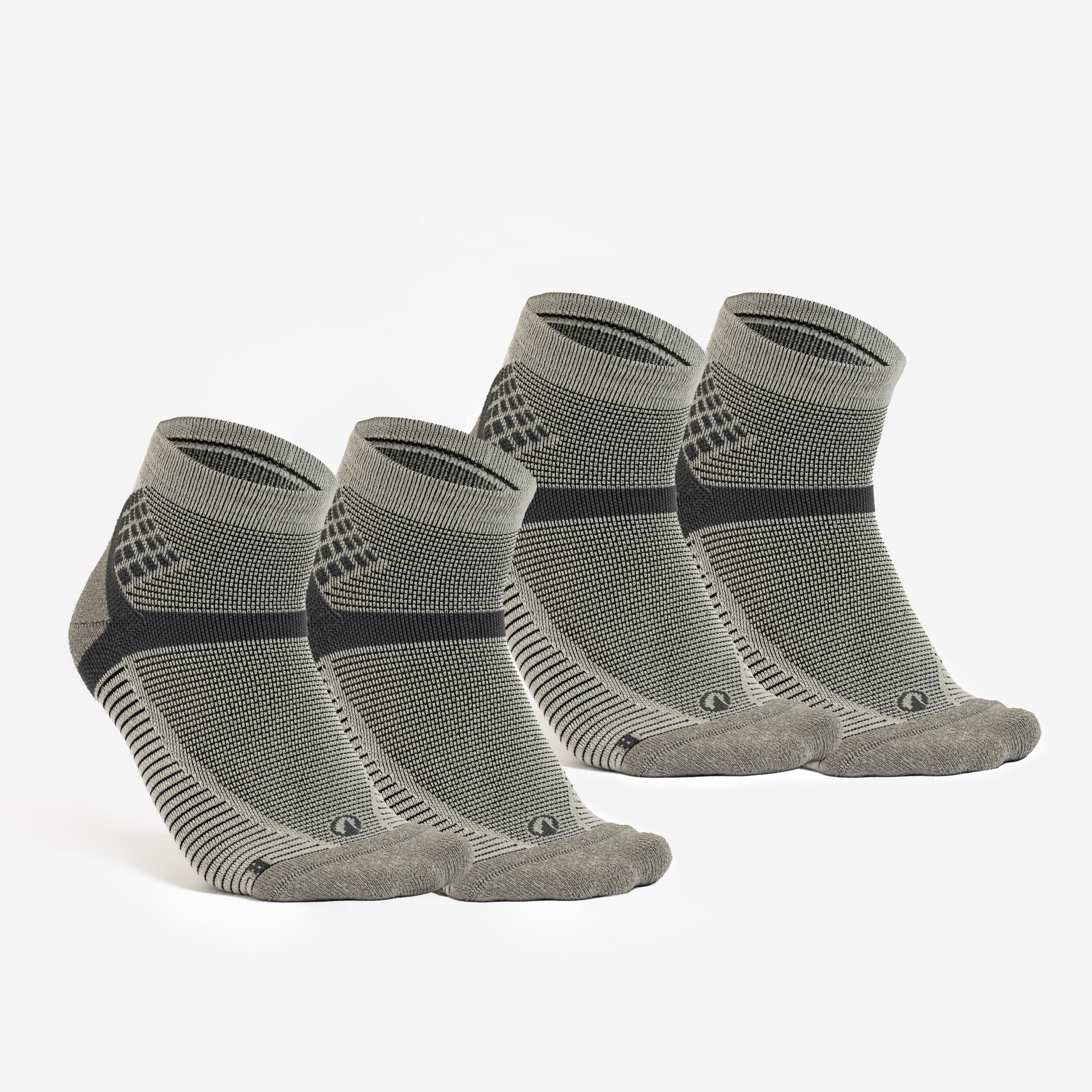 quechua Adult mid-height hiking socks (2 pairs) Hike 500 - Beige-picture-24