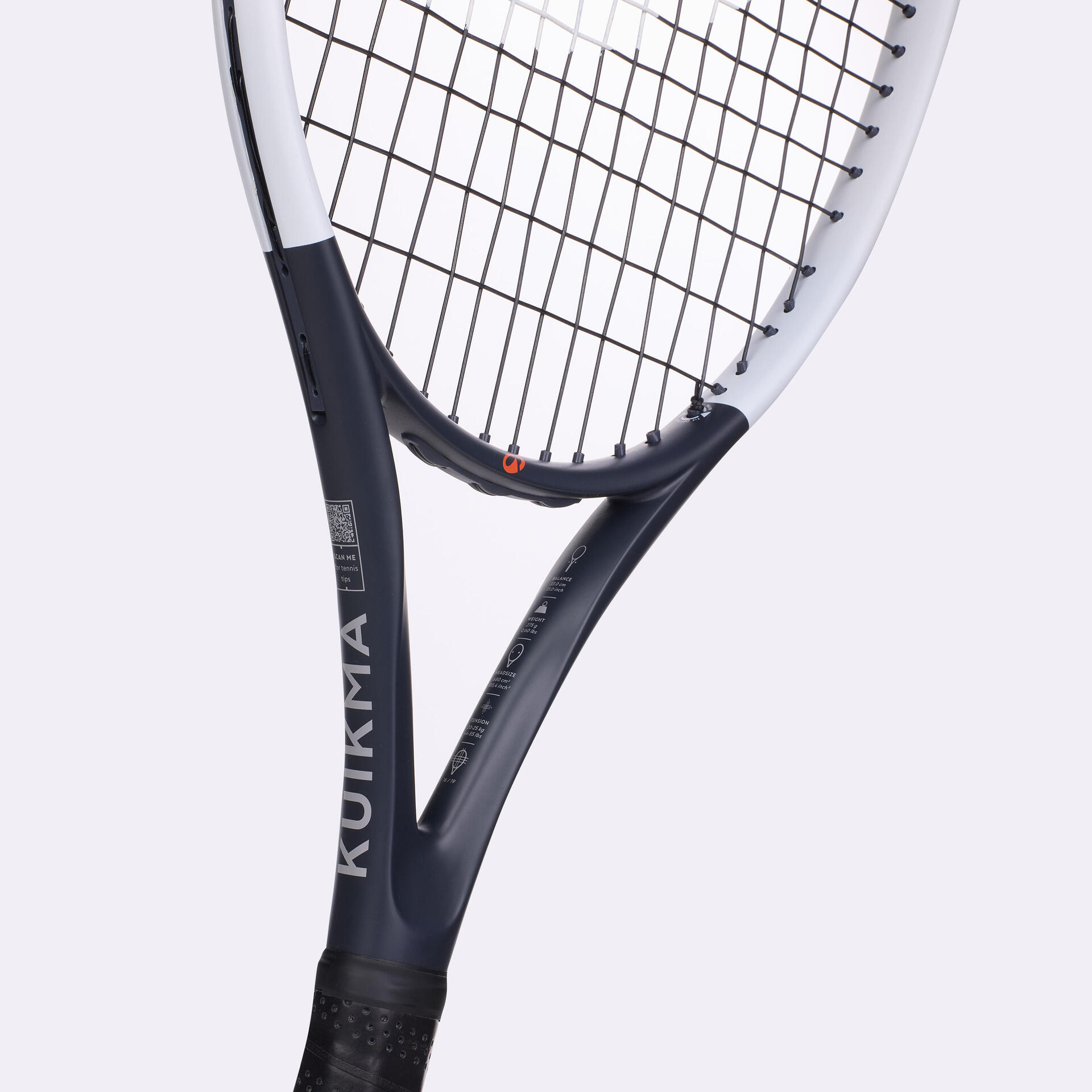 Tenis Racket Simple Adult Beginner Tennis Racket TR Easy Graph - Grey/White