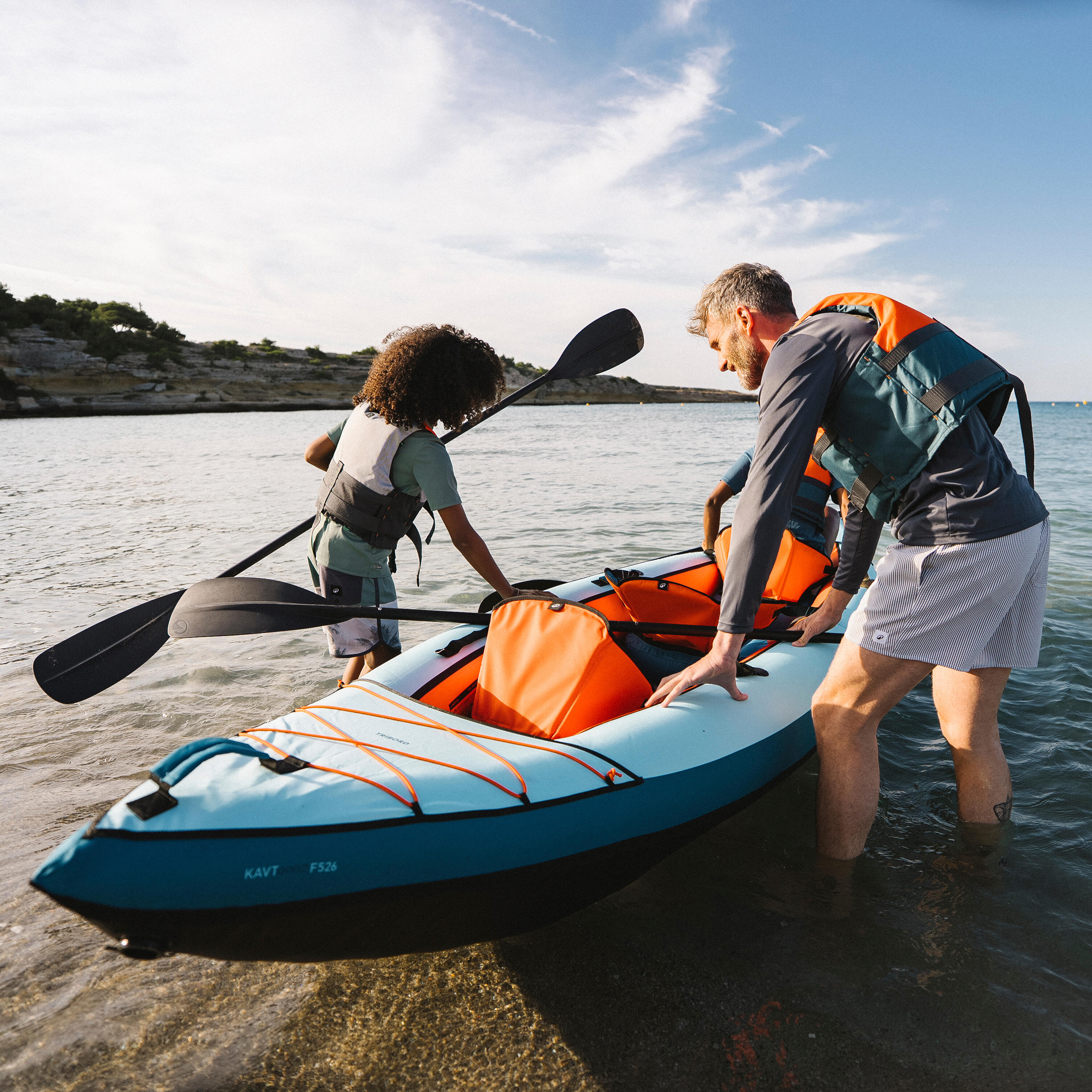 Ensemble de canoë-kayak 2-3 places, Tribord 100 - DECATHLON