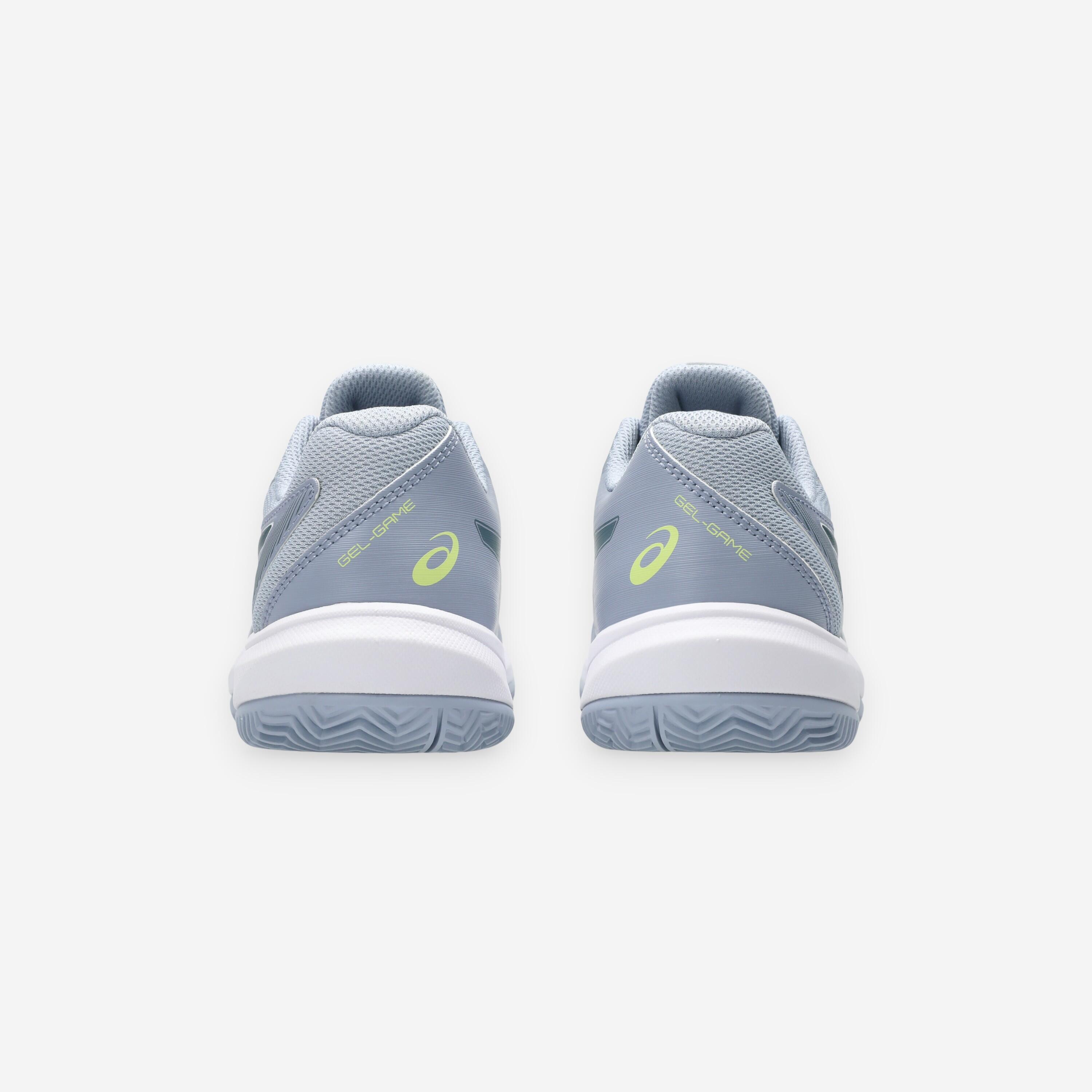 Chaussures de tennis terre battue enfant, Gel Game 10 GS Gris 5/8